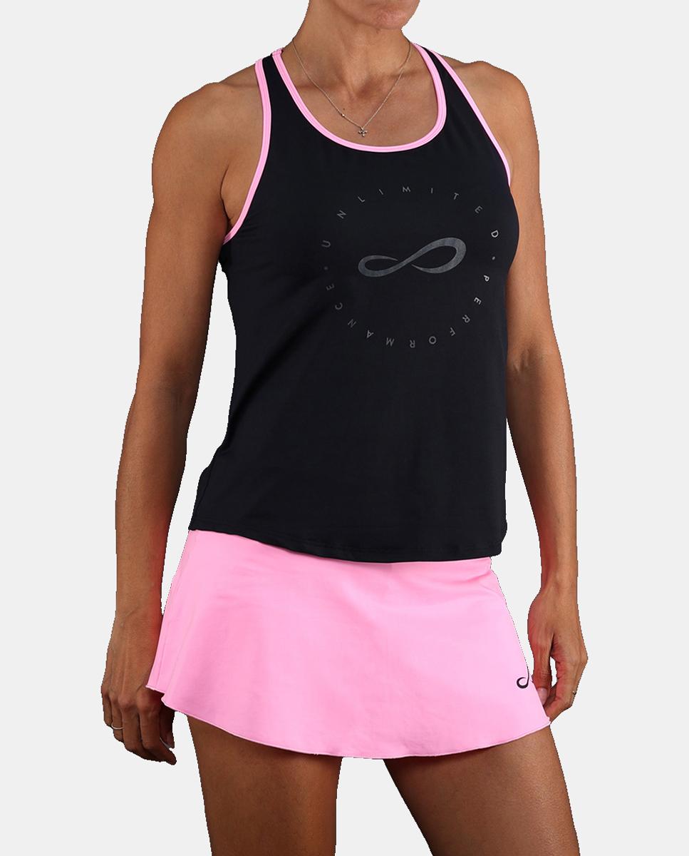 T-Shirt de Mulher Cercle Endless Preto / Rosa-5