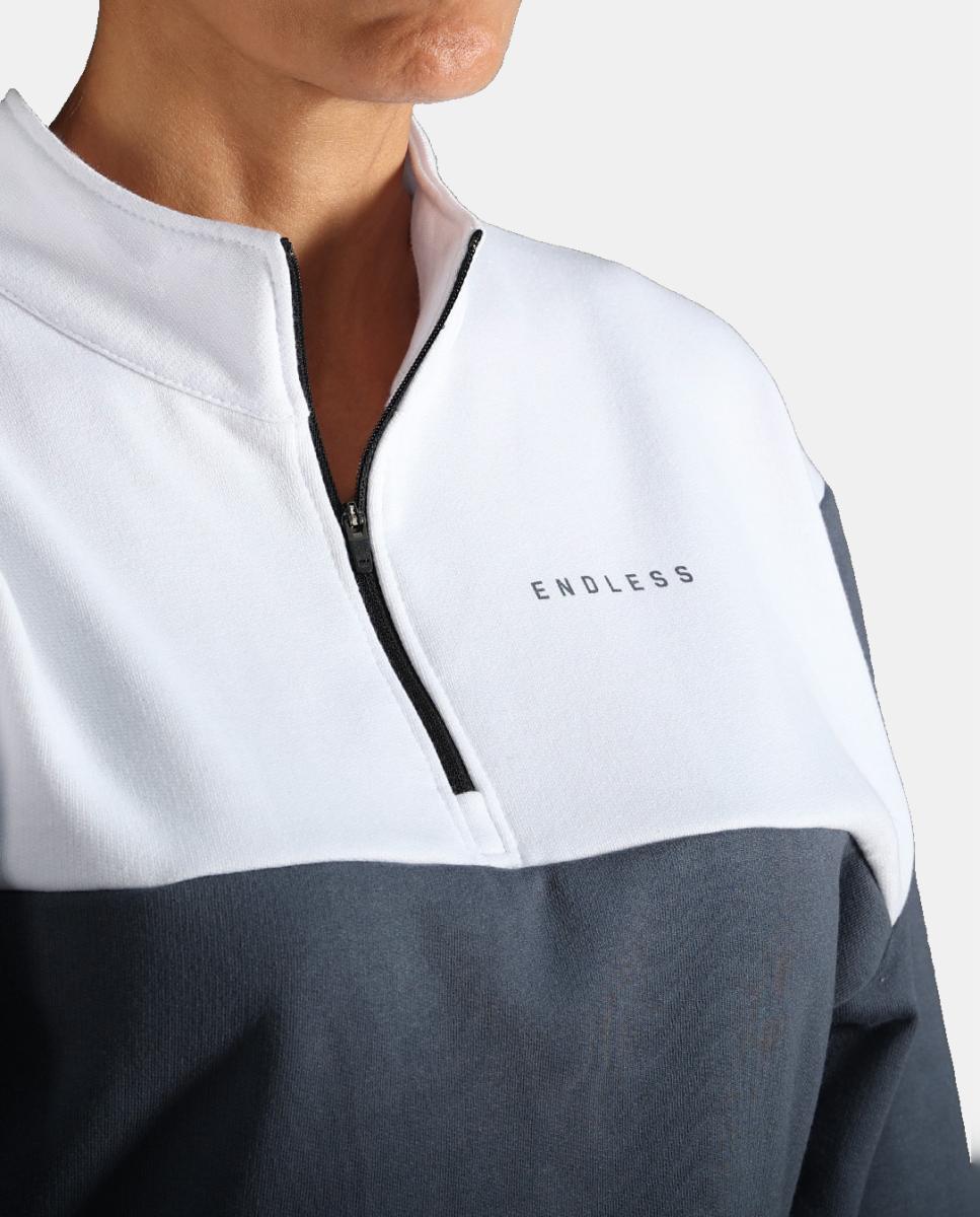 Sweatshirt de Mulher Vibe Endless Azul denim-4