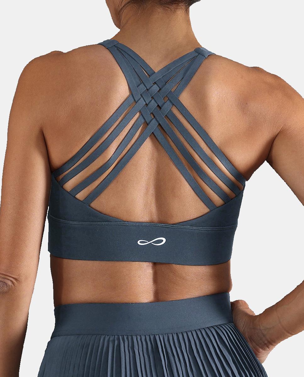 Top De Mujer Zyra Endless - Azul denim Azul denim-2