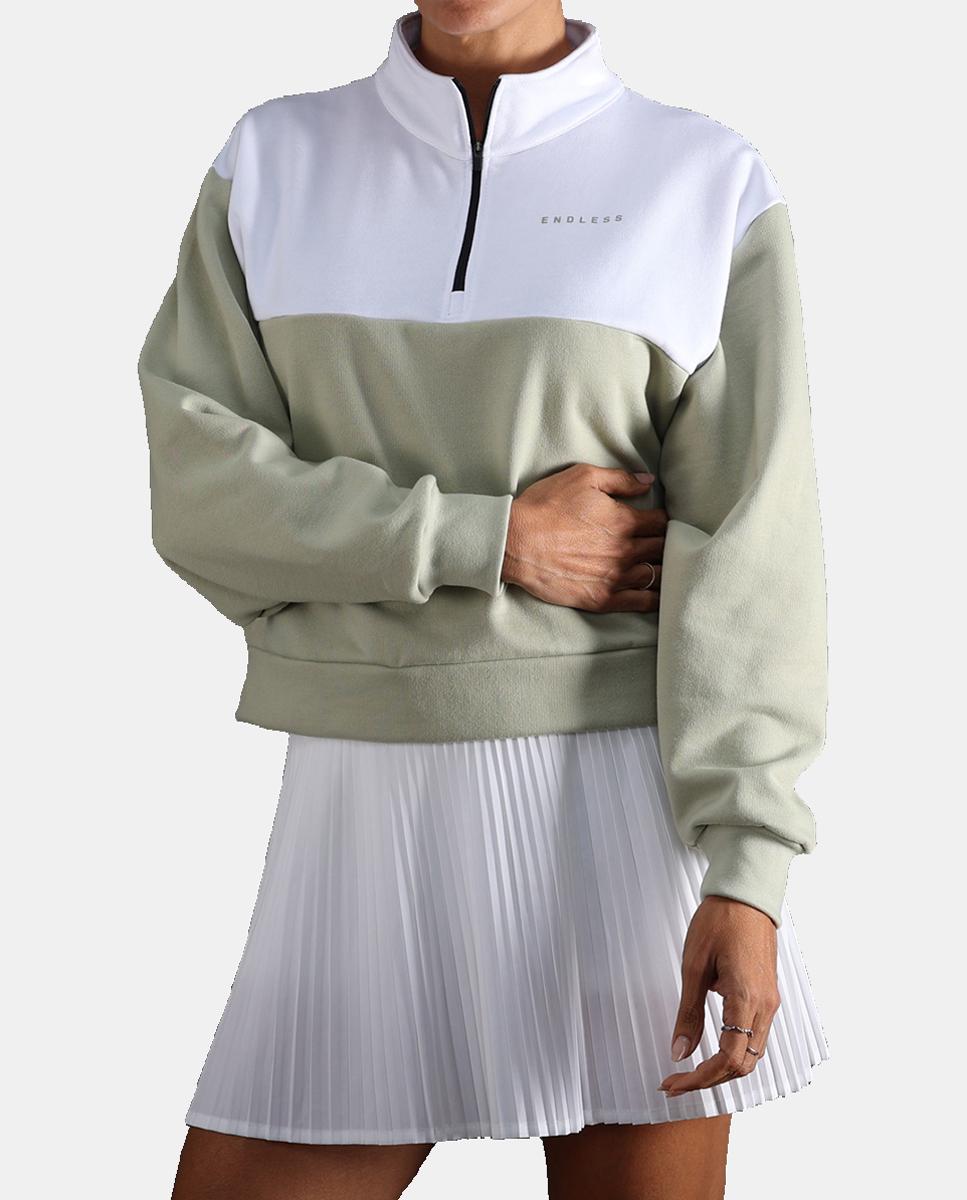 Sudadera De Mujer Vibe Endless - Verde militar Verde militar-3
