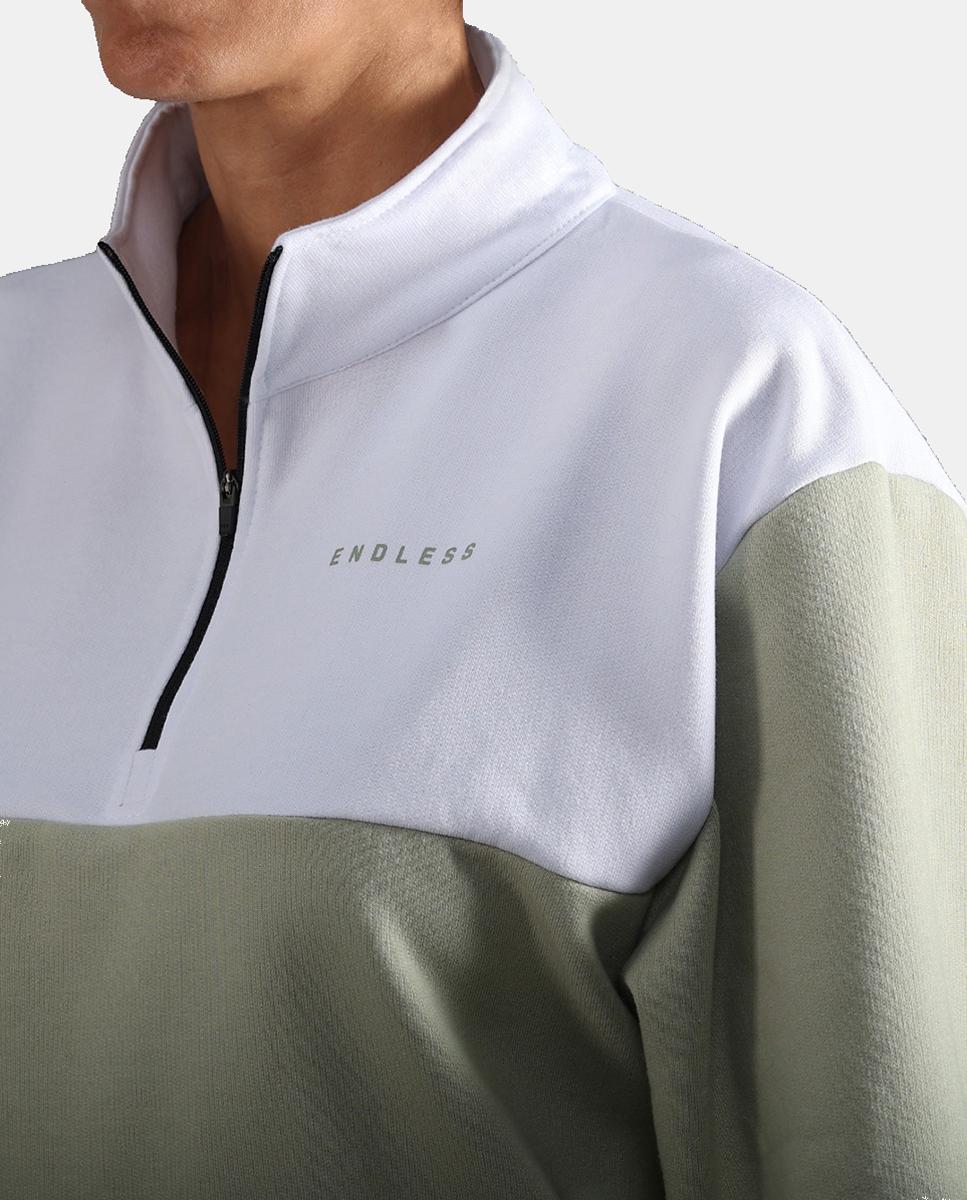 Sudadera De Mujer Vibe Endless - Verde militar Verde militar-4
