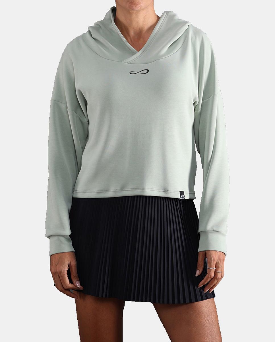 Imagen 0 de Sudadera De Mujer Hypersoft Endless Verde militar