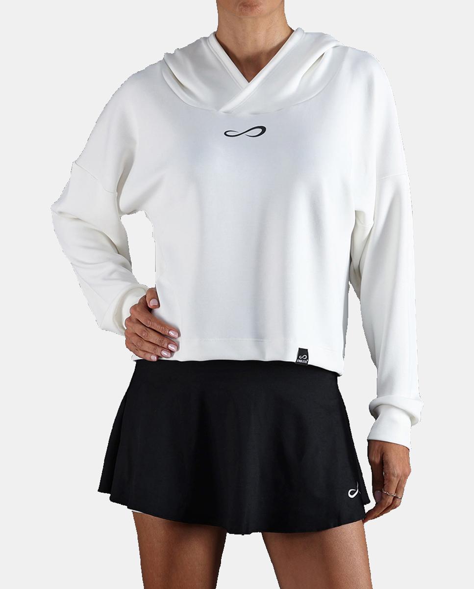 Sudadera De Mujer Hypersoft Endless - Blanco Blanco-3