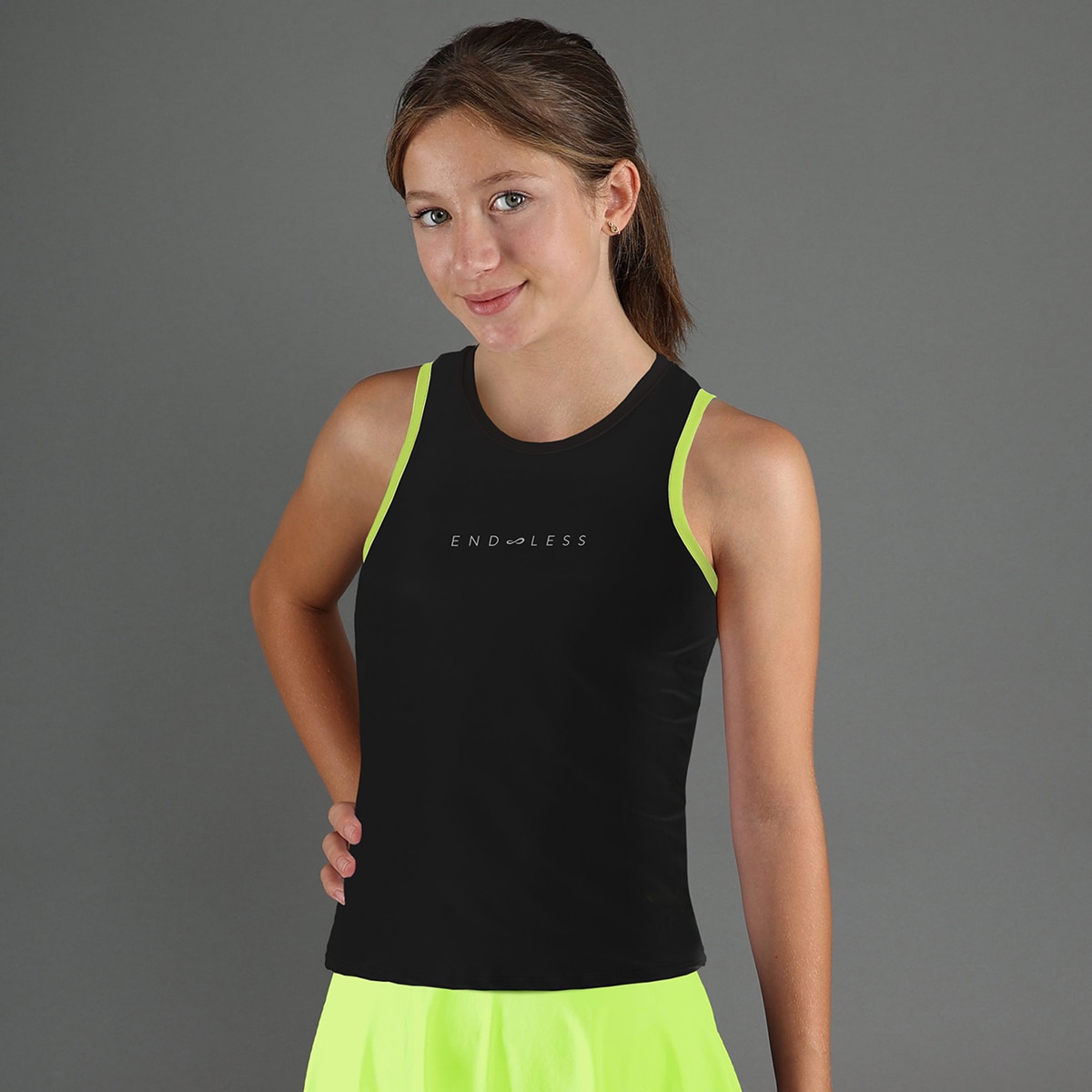 T-shirt de Menina Essential Kids Preto-1