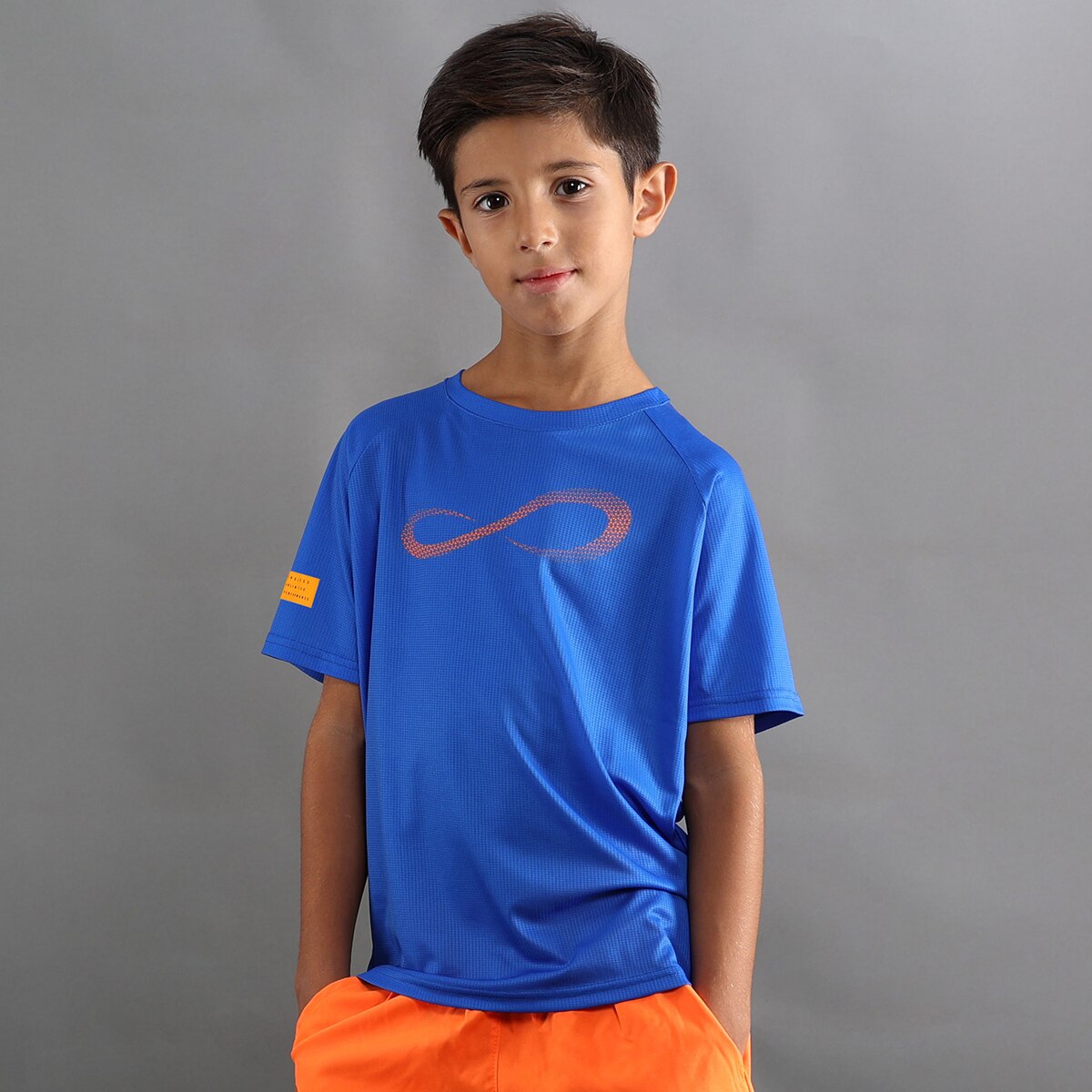 T-shirt de Menino Unlimited Diamond Kids Azul-4