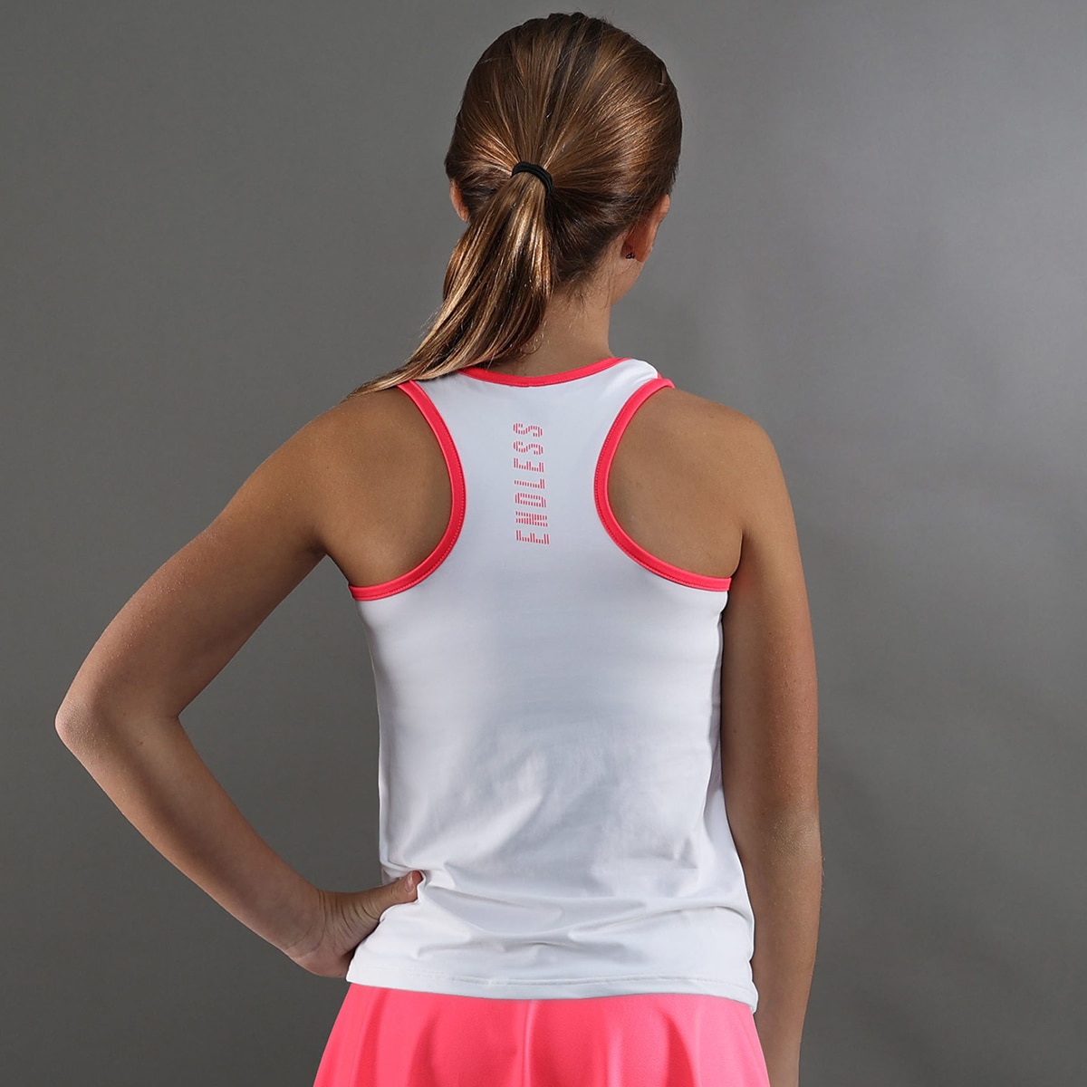 T-shirt de Menina Slam Kids Branco / Cinzento-2