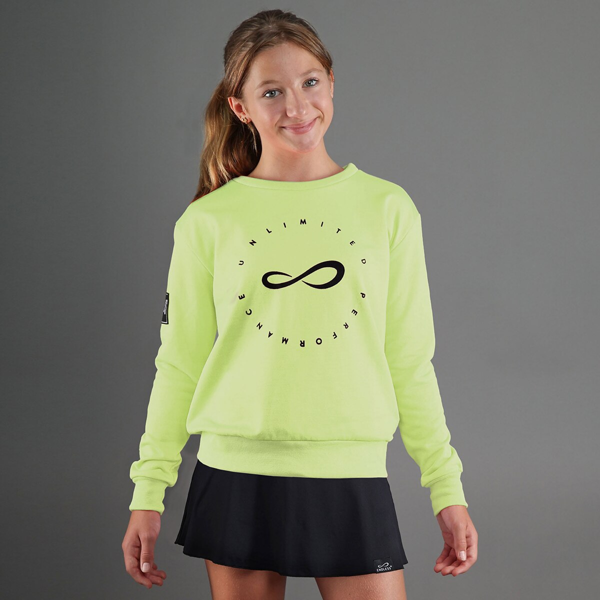 Sweatshirt de Menina Inner Kids Amarelo-flúor-1