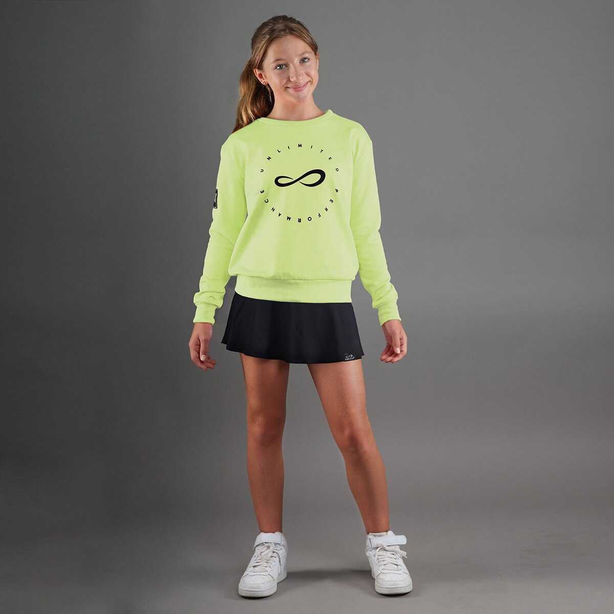 Sweatshirt de Menina Inner Kids Amarelo-flúor-3