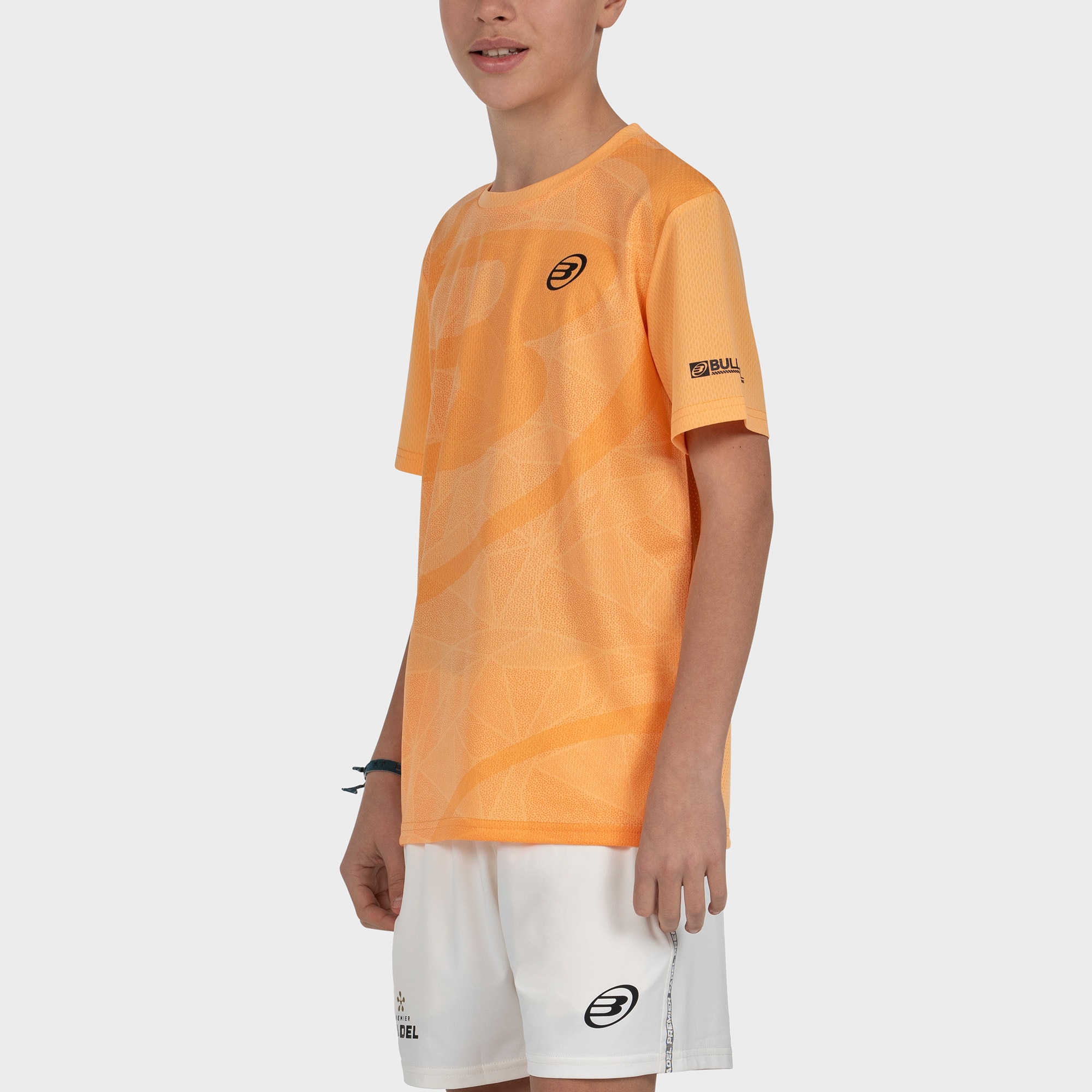 T-shirt de Manga Curta de Menino Castil J Laranja-2