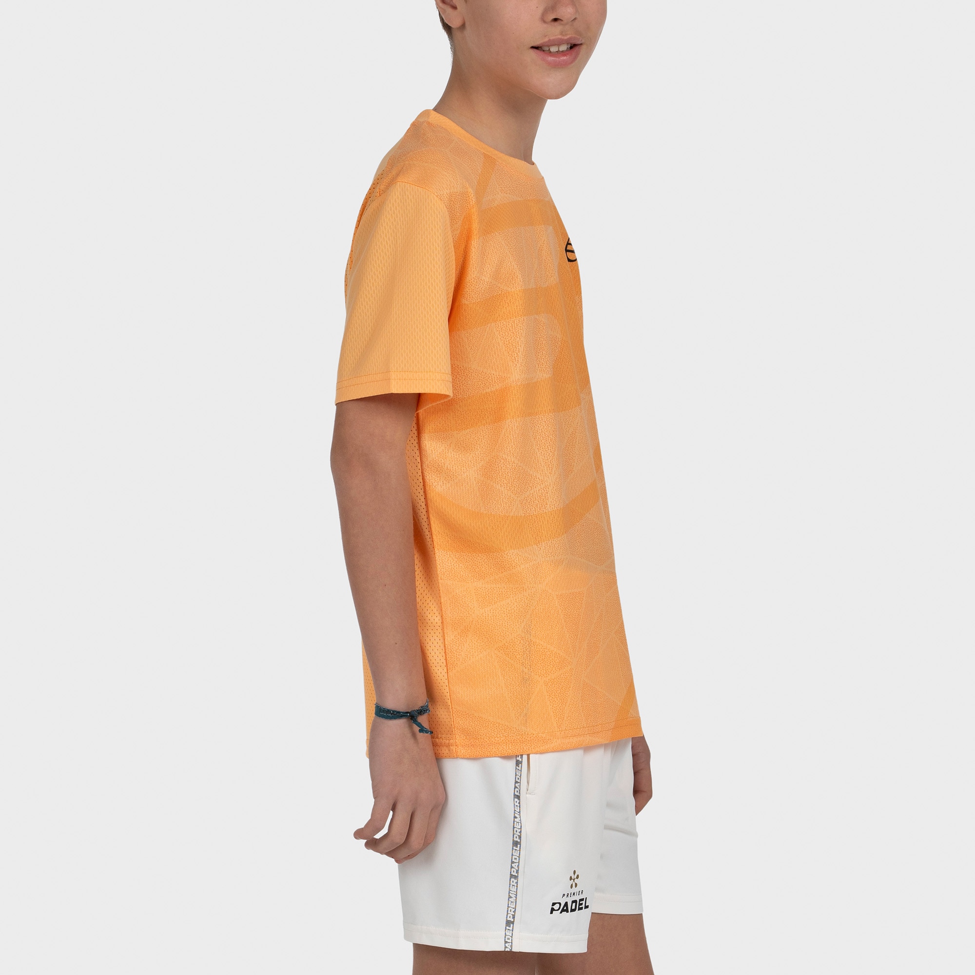 T-shirt de Manga Curta de Menino Castil J Laranja-3