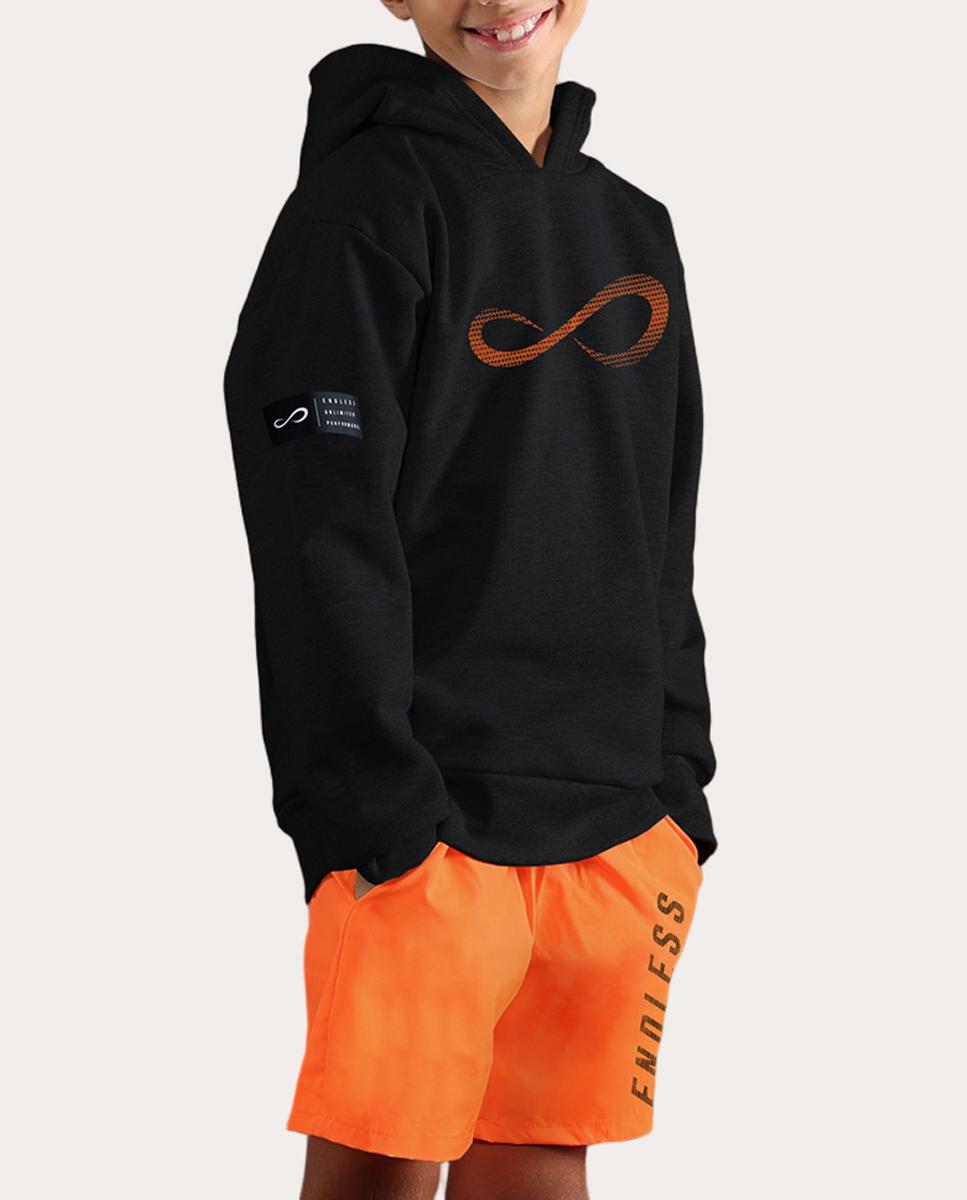 Sweatshirt de Menino Rush Ii Kids Preto-4