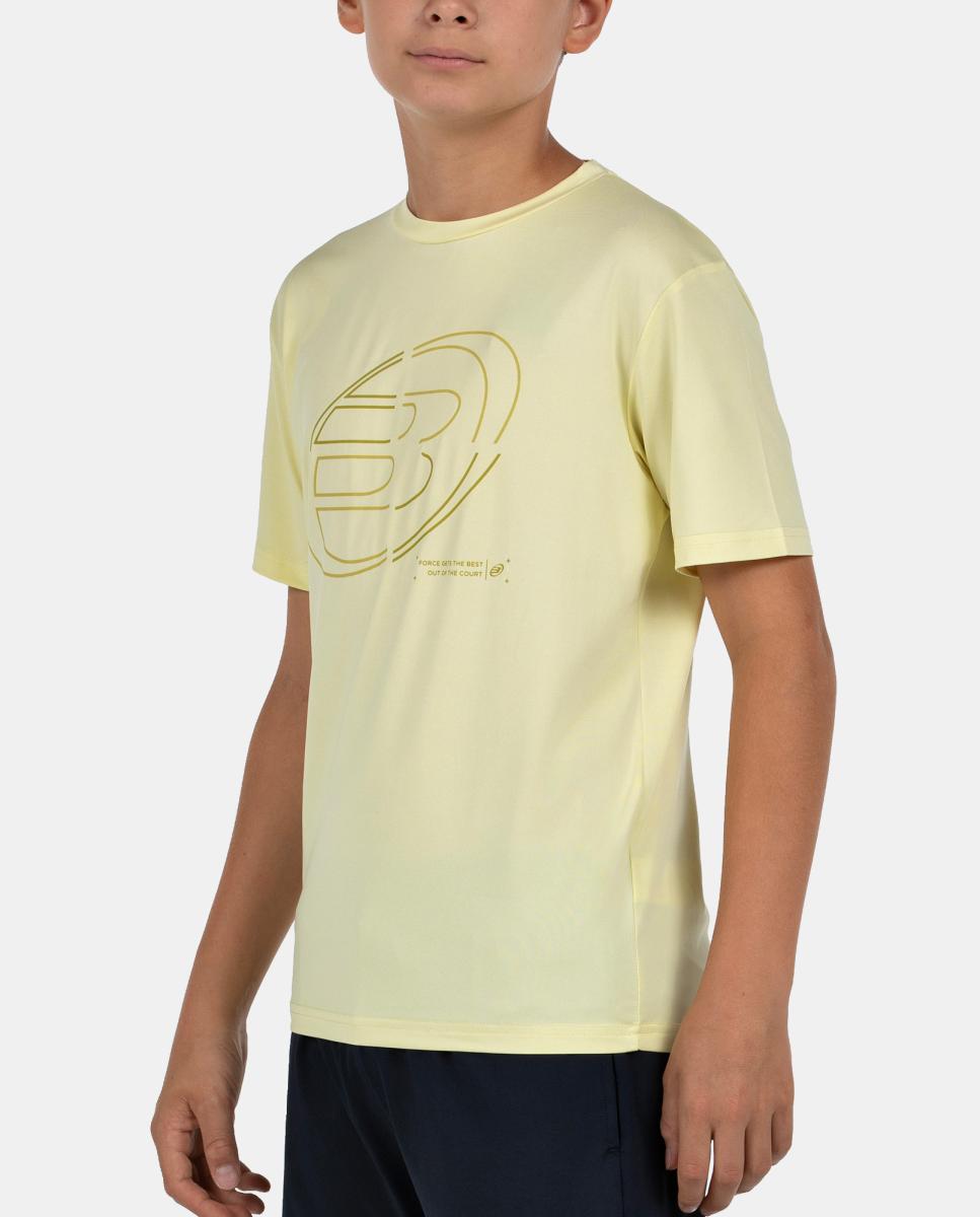 T-Shirt  de Criança Cuno J Bullpadel Amarelo-limão-2