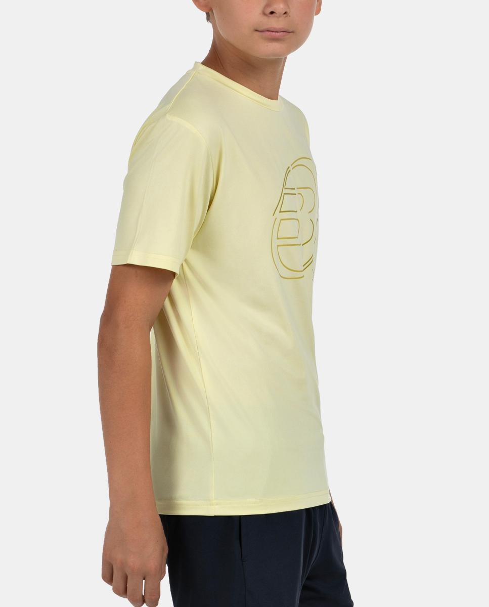 T-Shirt  de Criança Cuno J Bullpadel Amarelo-limão-3