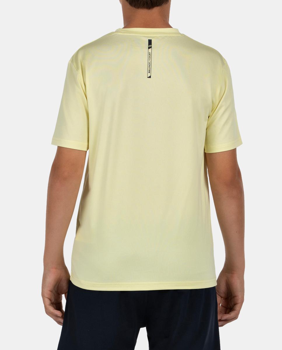 T-Shirt  de Criança Cuno J Bullpadel Amarelo-limão-4