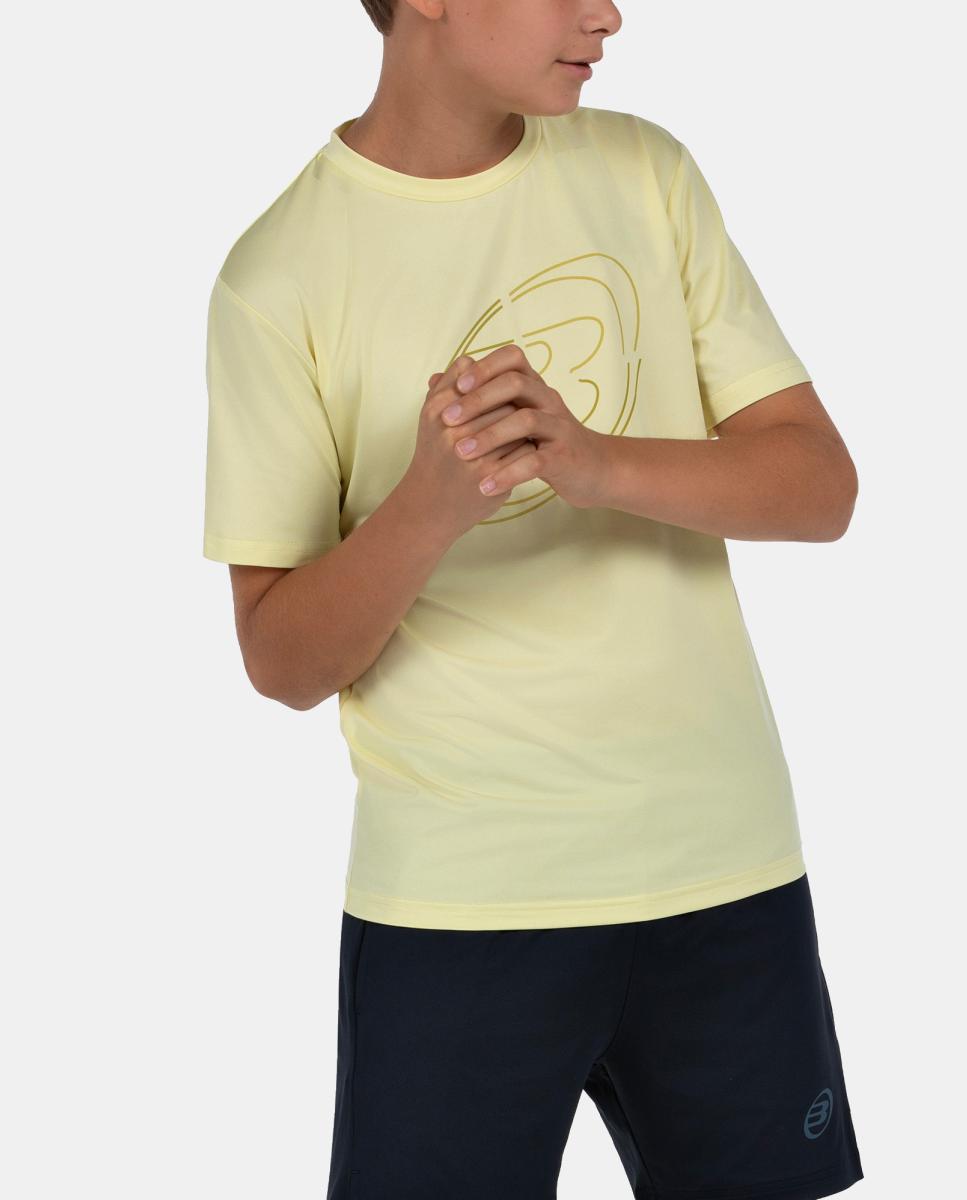T-Shirt  de Criança Cuno J Bullpadel Amarelo-limão-5