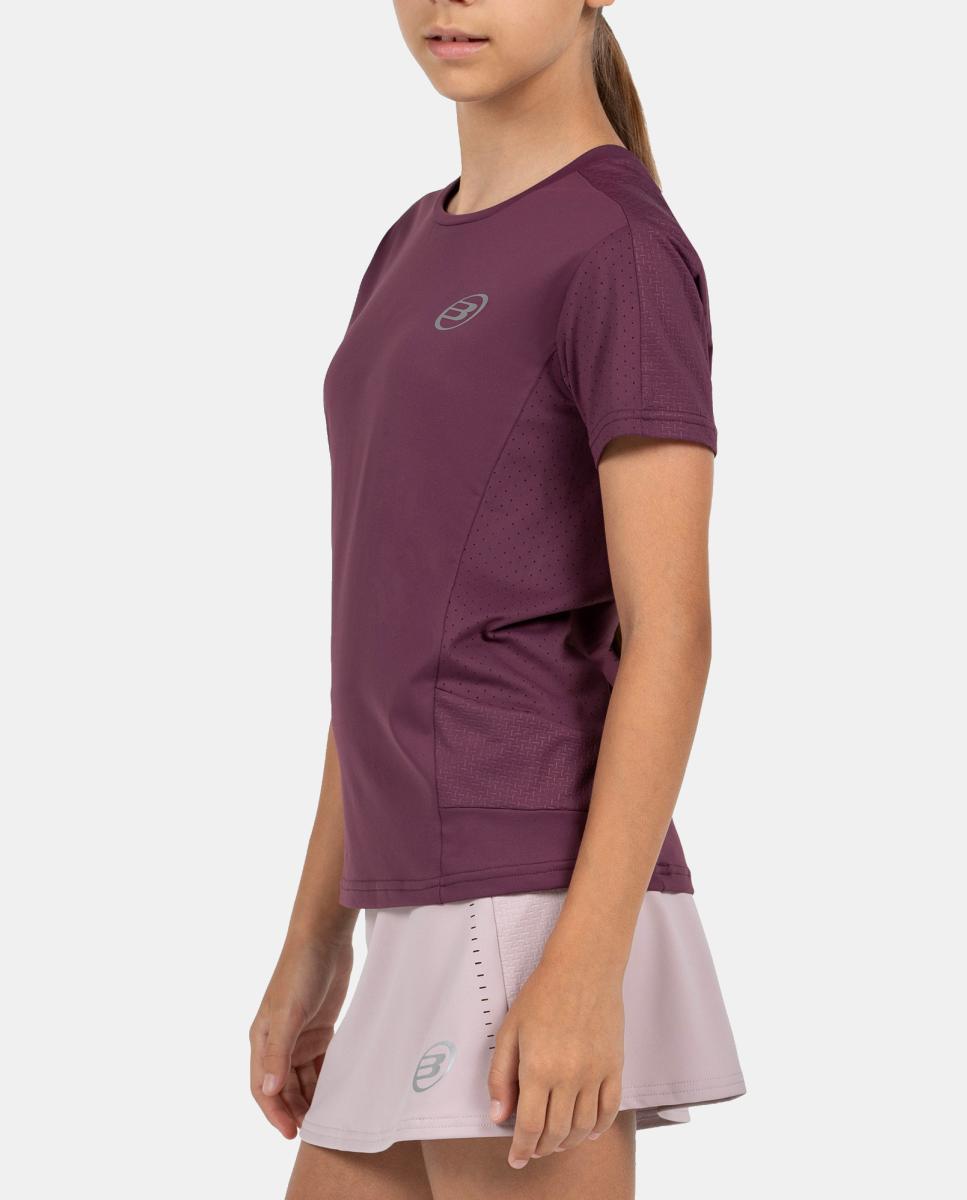 T-Shirt  de Criança Omur G Bullpadel Vermelho-2
