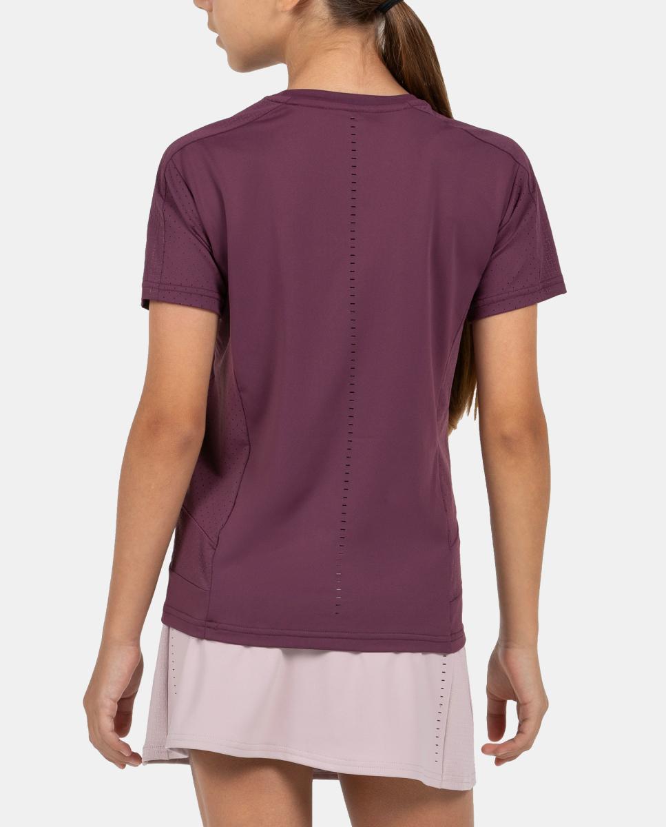 T-Shirt  de Criança Omur G Bullpadel Vermelho-4