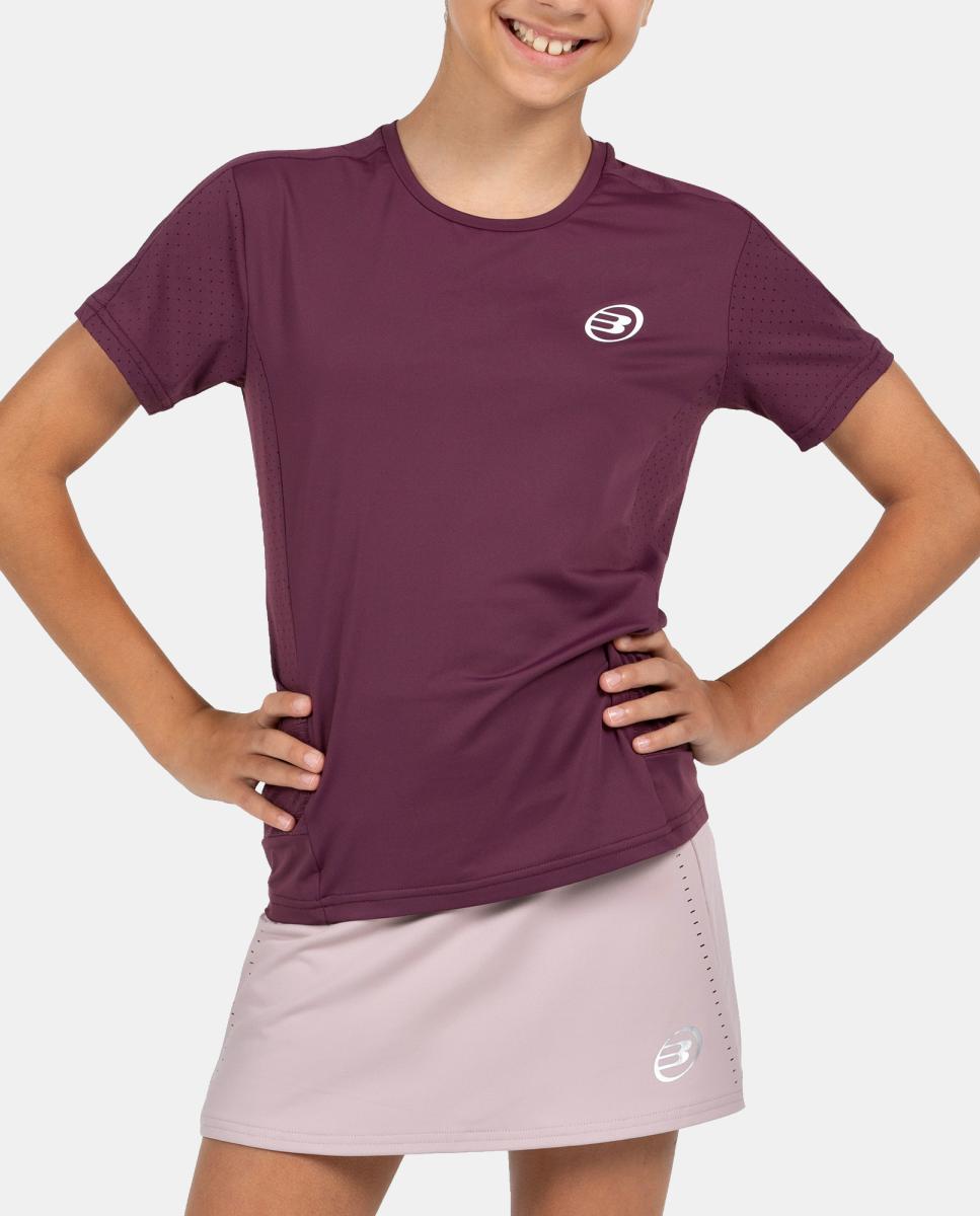 T-Shirt  de Criança Omur G Bullpadel Vermelho-5