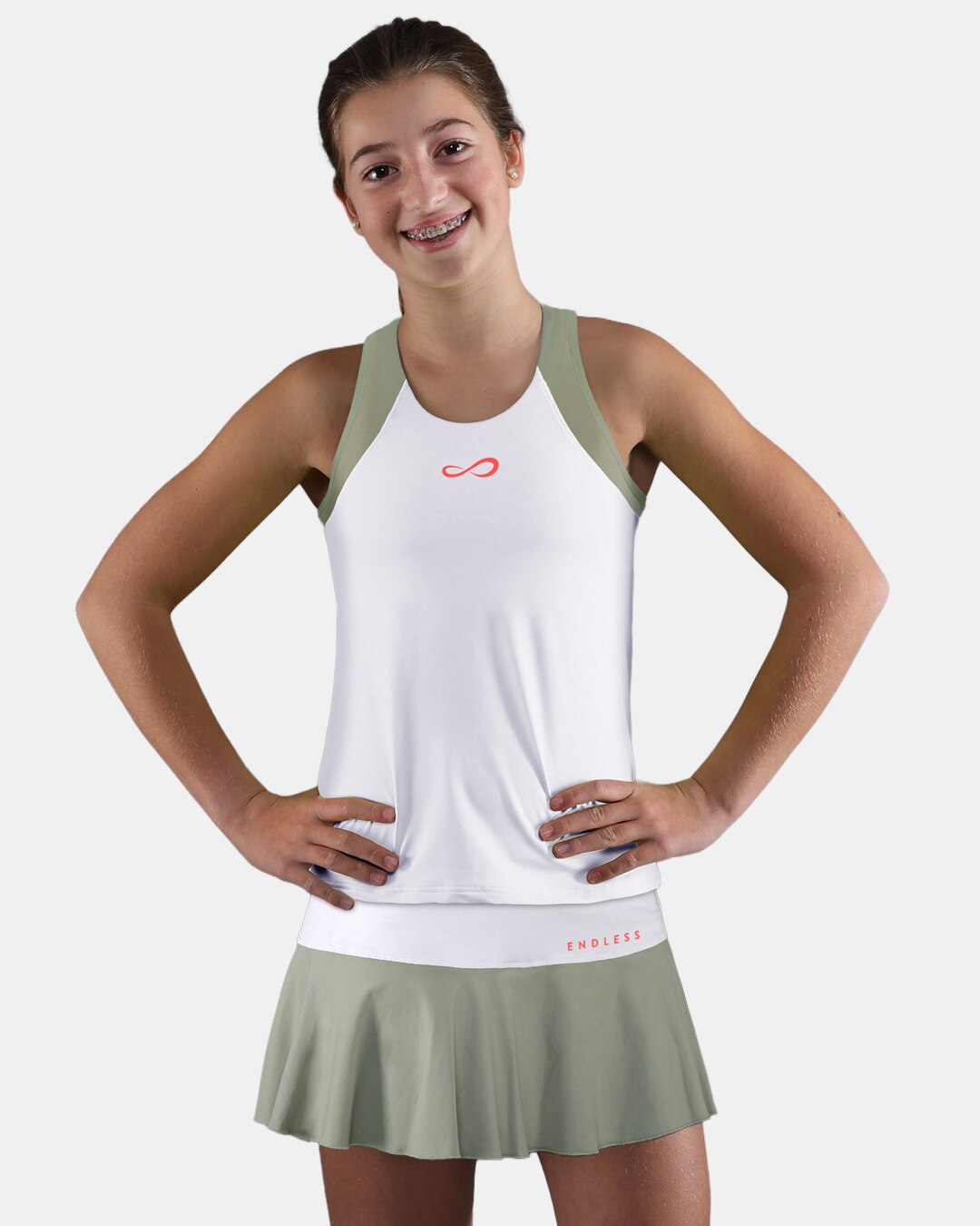 T-shirt de Menina Slam Kids Branco-3