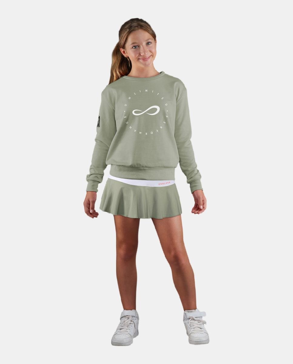 Sweatshirt de Menina Inner Kids Verde-militar-3