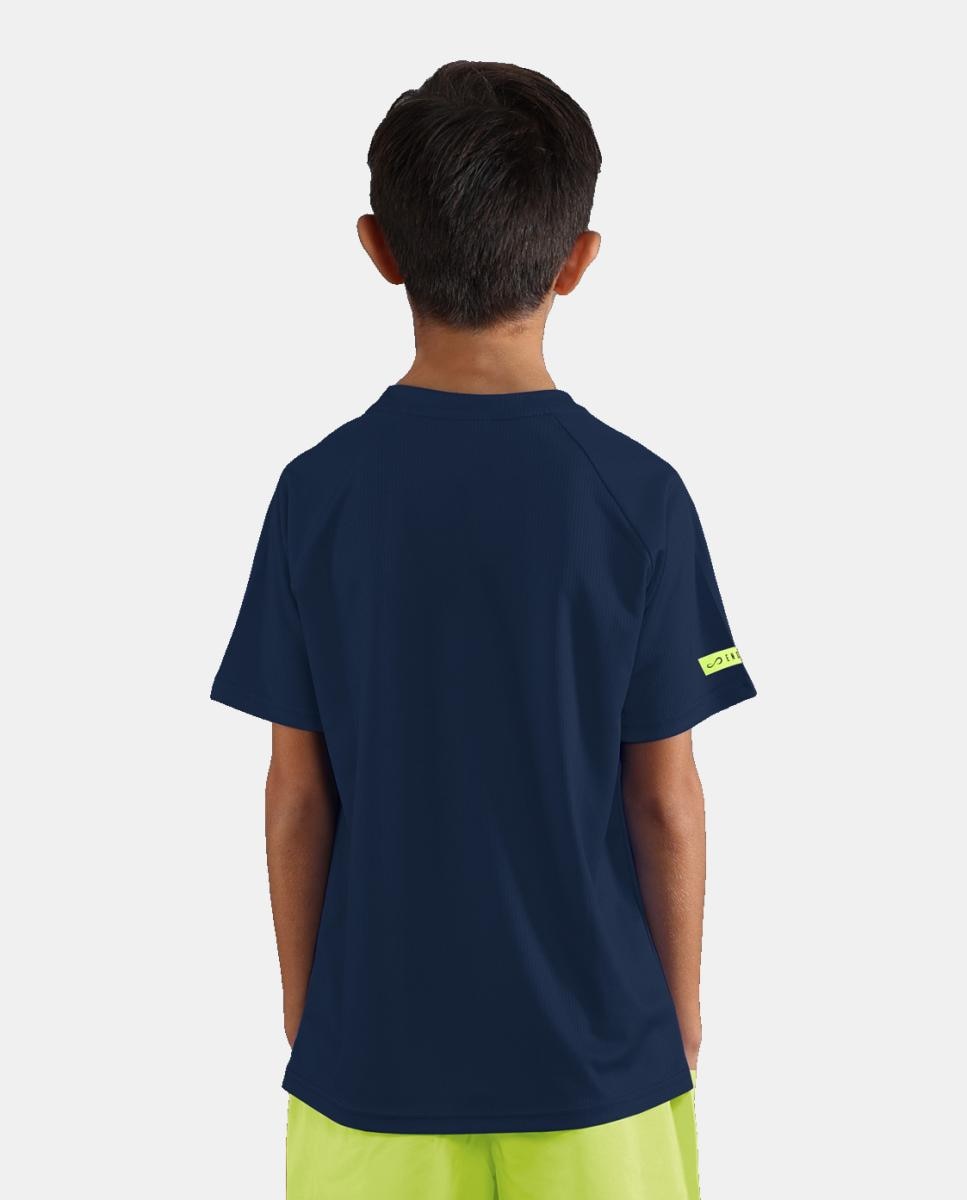 T-shirt de Menino Unlimited Diamond Kids Azul denim-2