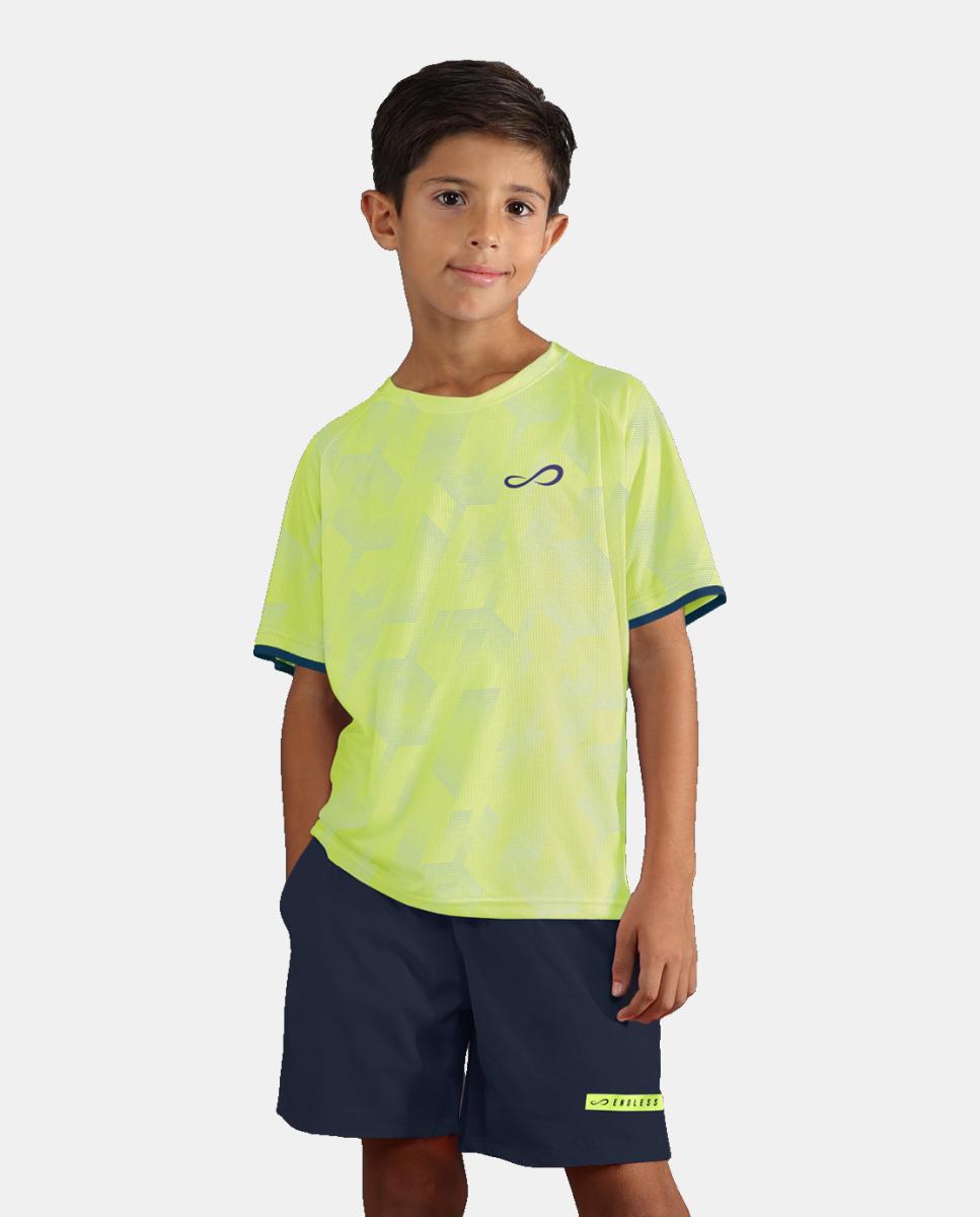 T-shirt de Menino Faze Kids Amarelo-flúor-3
