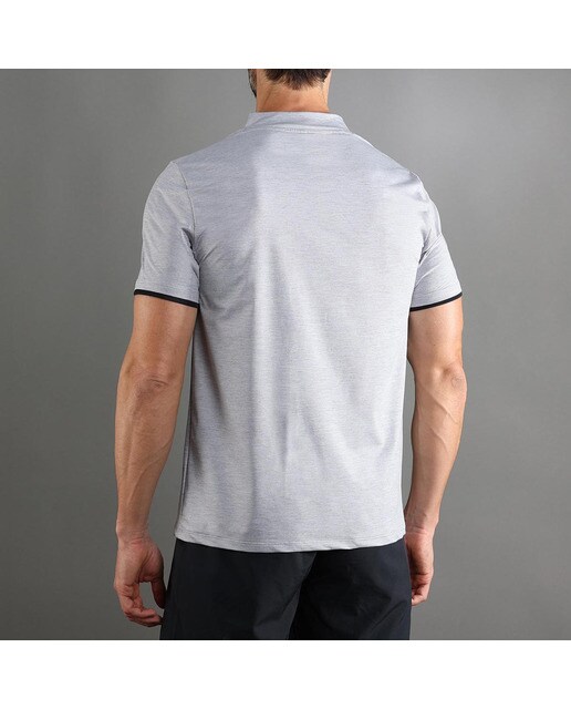 Polo de Homem Bravery Cinzento-claro-2
