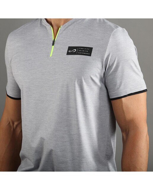 Polo de Homem Bravery Cinzento-claro-3