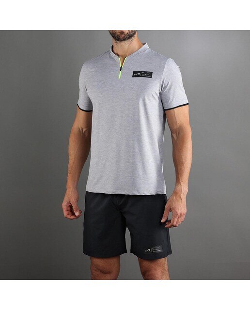 Polo de Homem Bravery Cinzento-claro-4