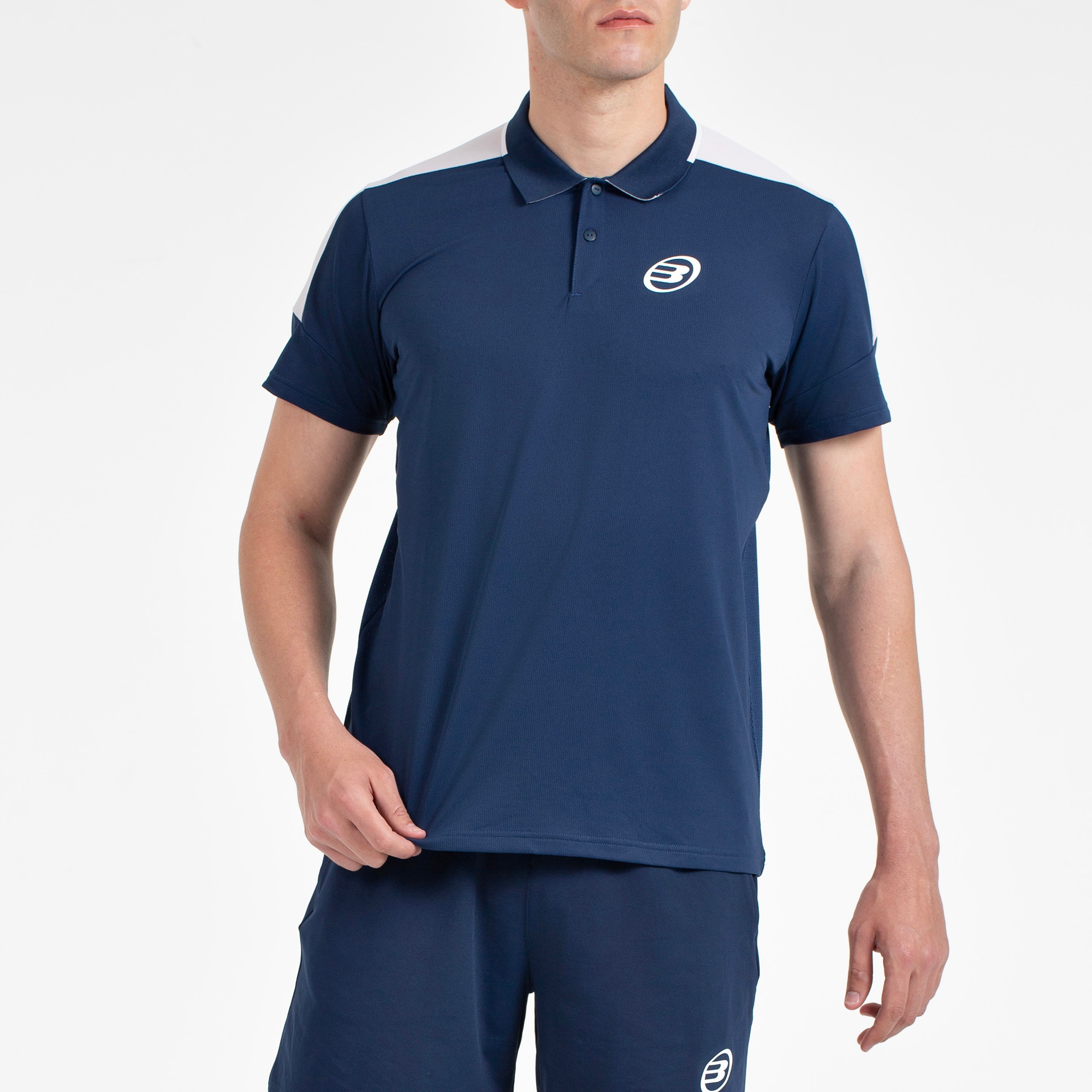 Polo Básico de Homem Mijas Azul-5