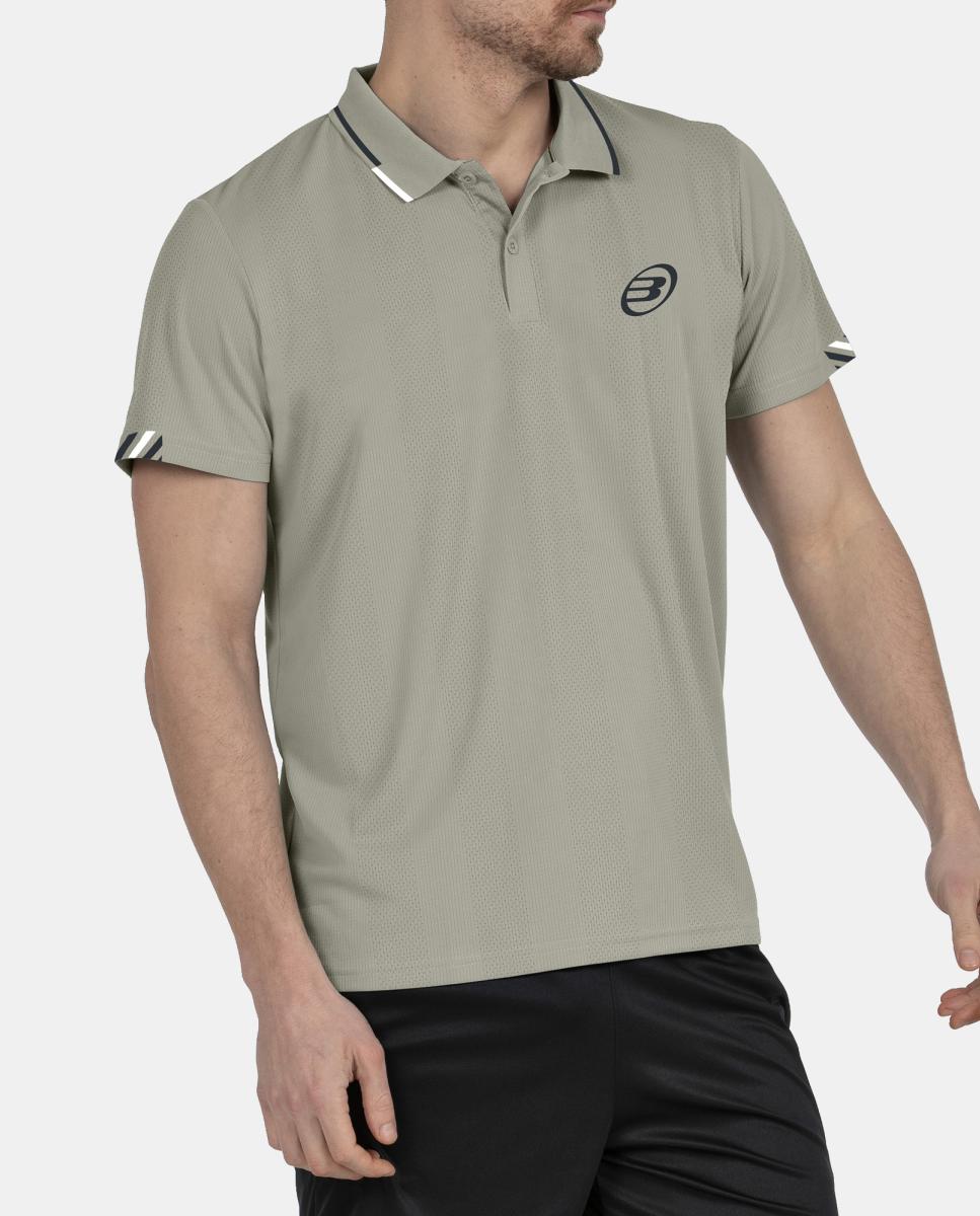 Polo Básico de Homem Tasel Cinzento-4