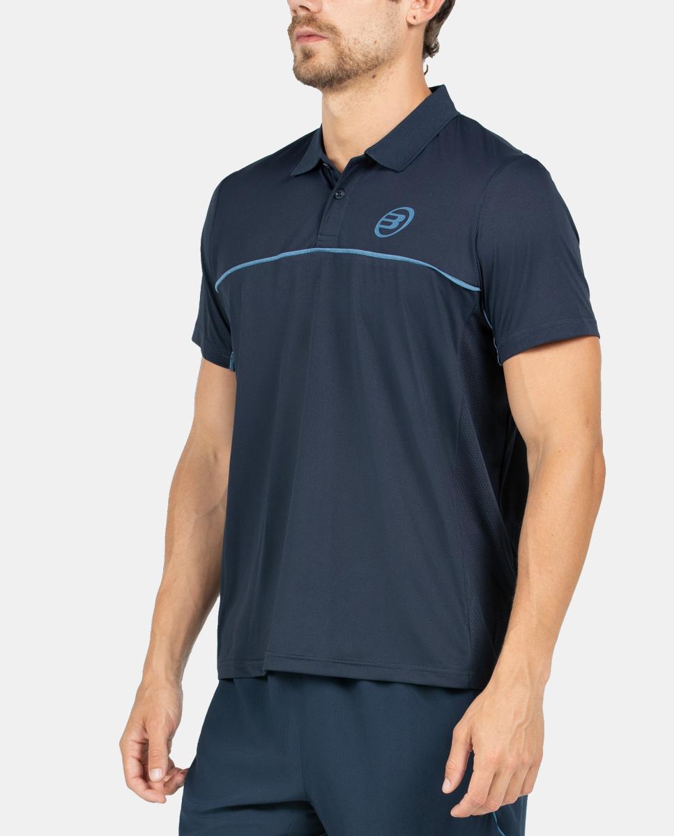 Polo Básico de Homem Cacine Bullpadel Azul-marinho-2