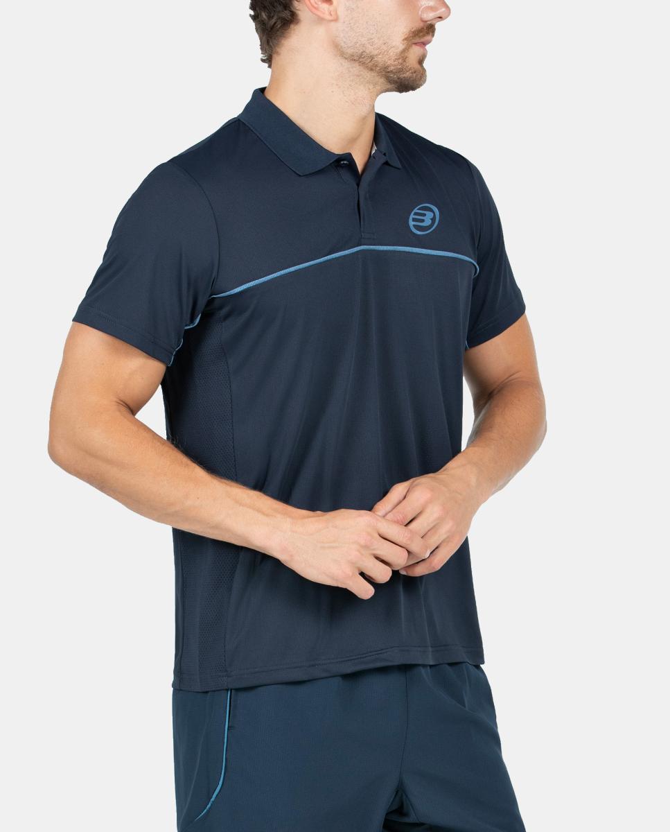 Polo Básico de Homem Cacine Bullpadel Azul-marinho-3