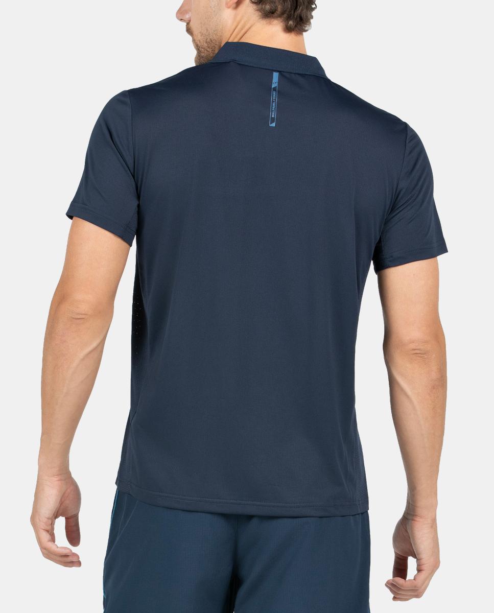 Polo Básico de Homem Cacine Bullpadel Azul-marinho-4