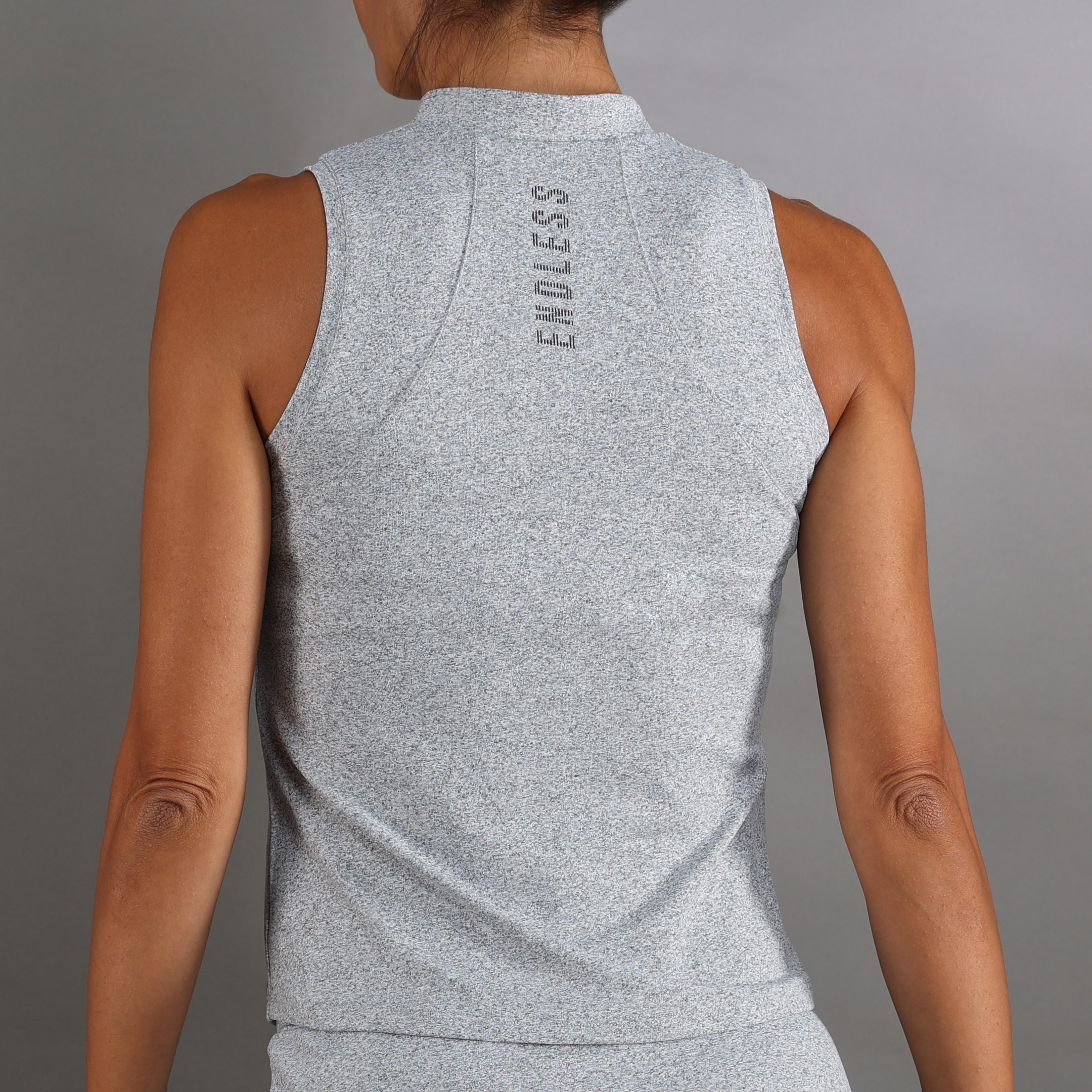 Polo de Mulher Glam Cinzento-2