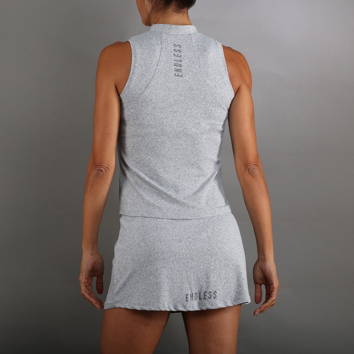 Polo de Mulher Glam Cinzento-5