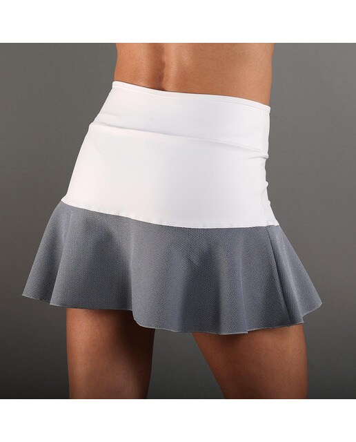 Saia de Mulher Lace Branco / Cinzento-2