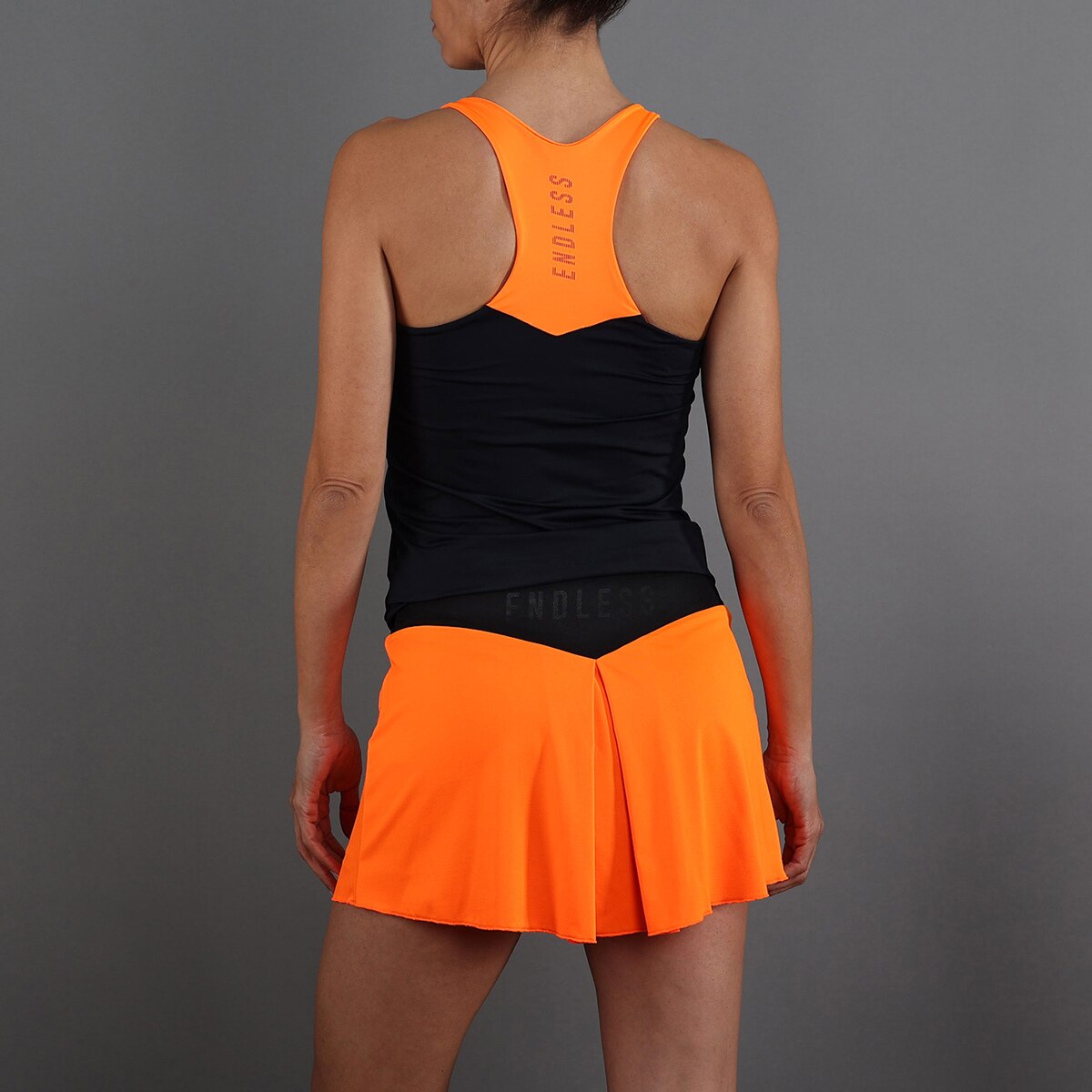 Saia de mulher Diamond Endless Laranja / Preto-2