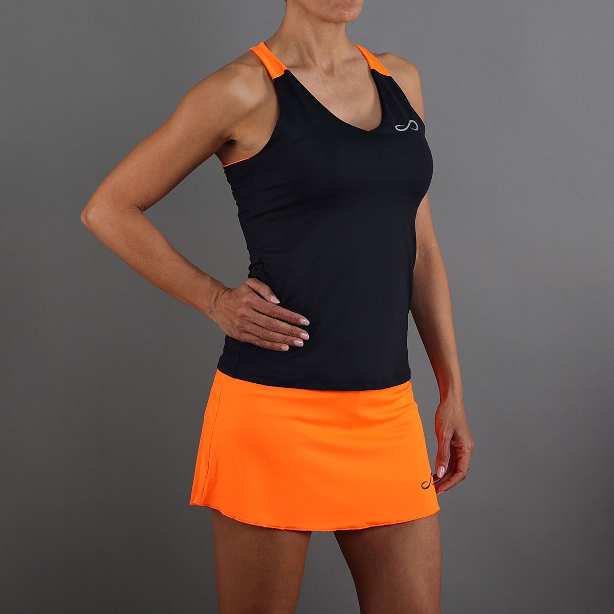 Saia de mulher Diamond Endless Laranja / Preto-5