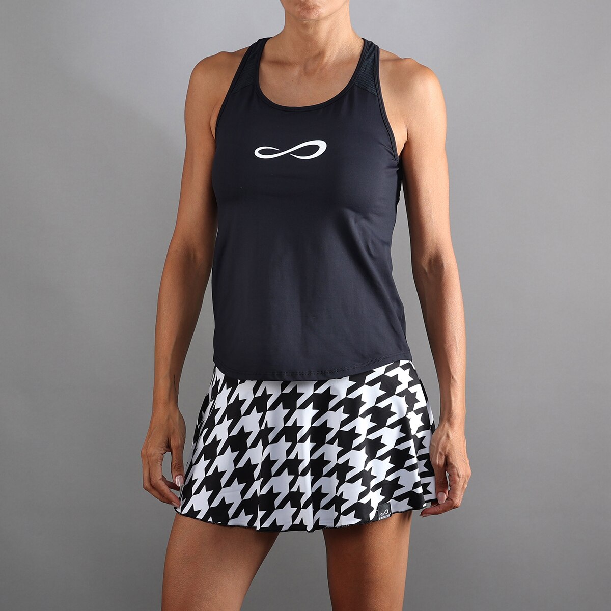 Saia de Mulher Lux Ii Preto / Branco-5