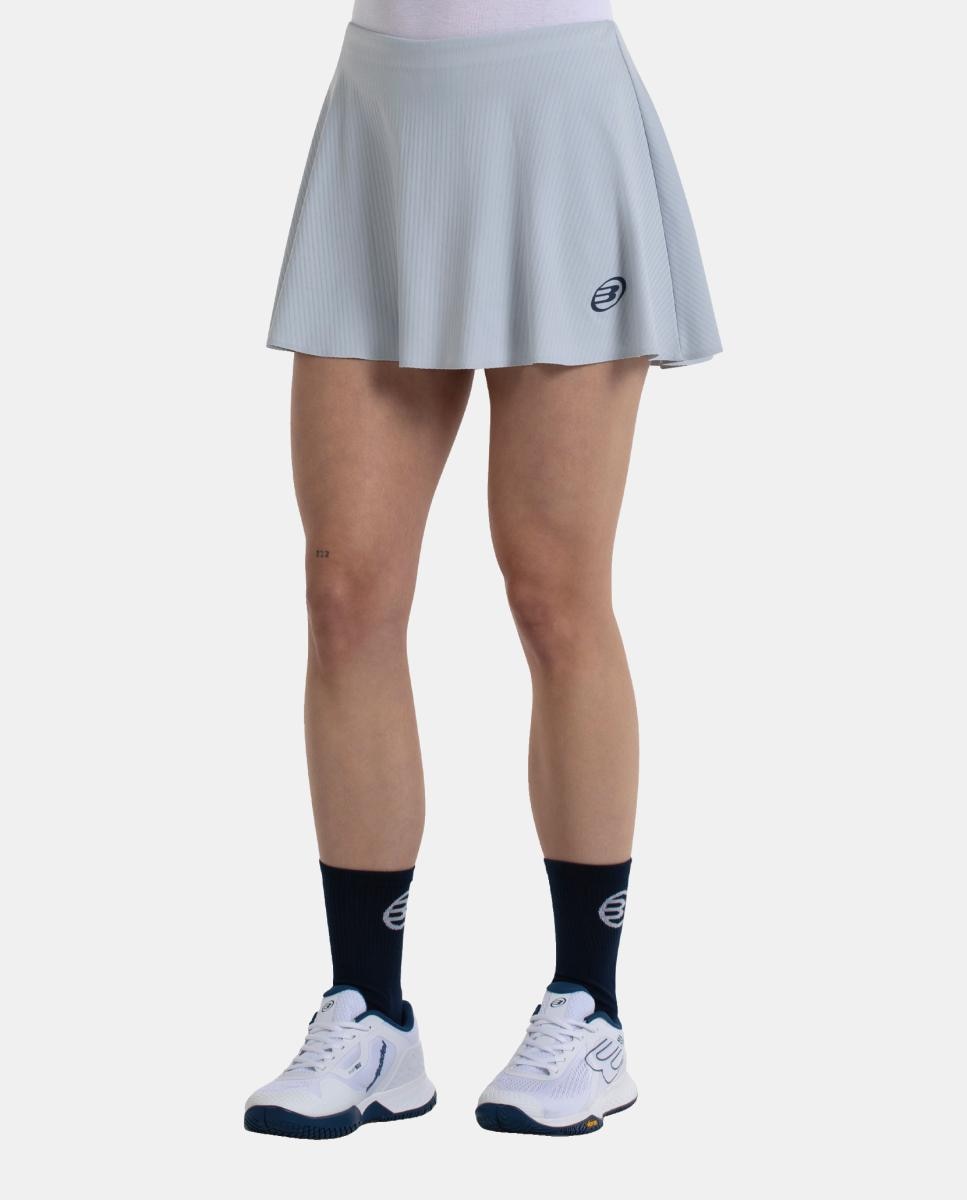 Falda Basica de Mujer Pionir Bullpadel - Gris Gris-2