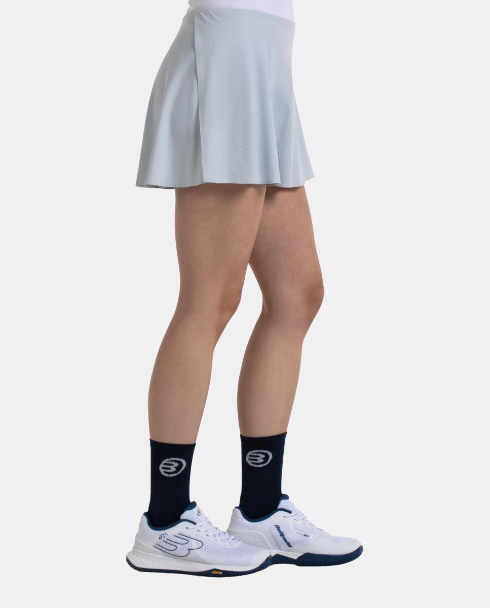Falda Basica de Mujer Pionir Bullpadel - Gris Gris-3