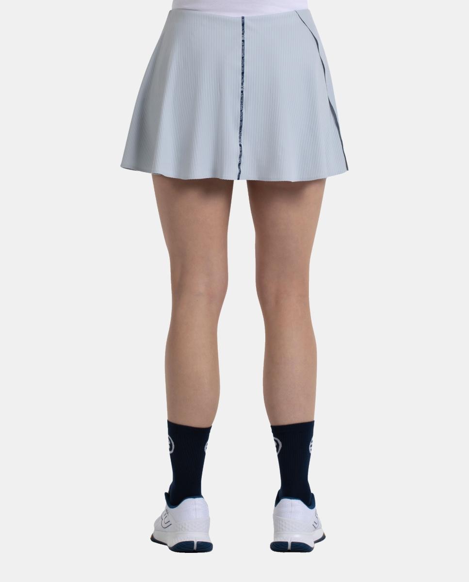 Falda Basica de Mujer Pionir Bullpadel - Gris Gris-4