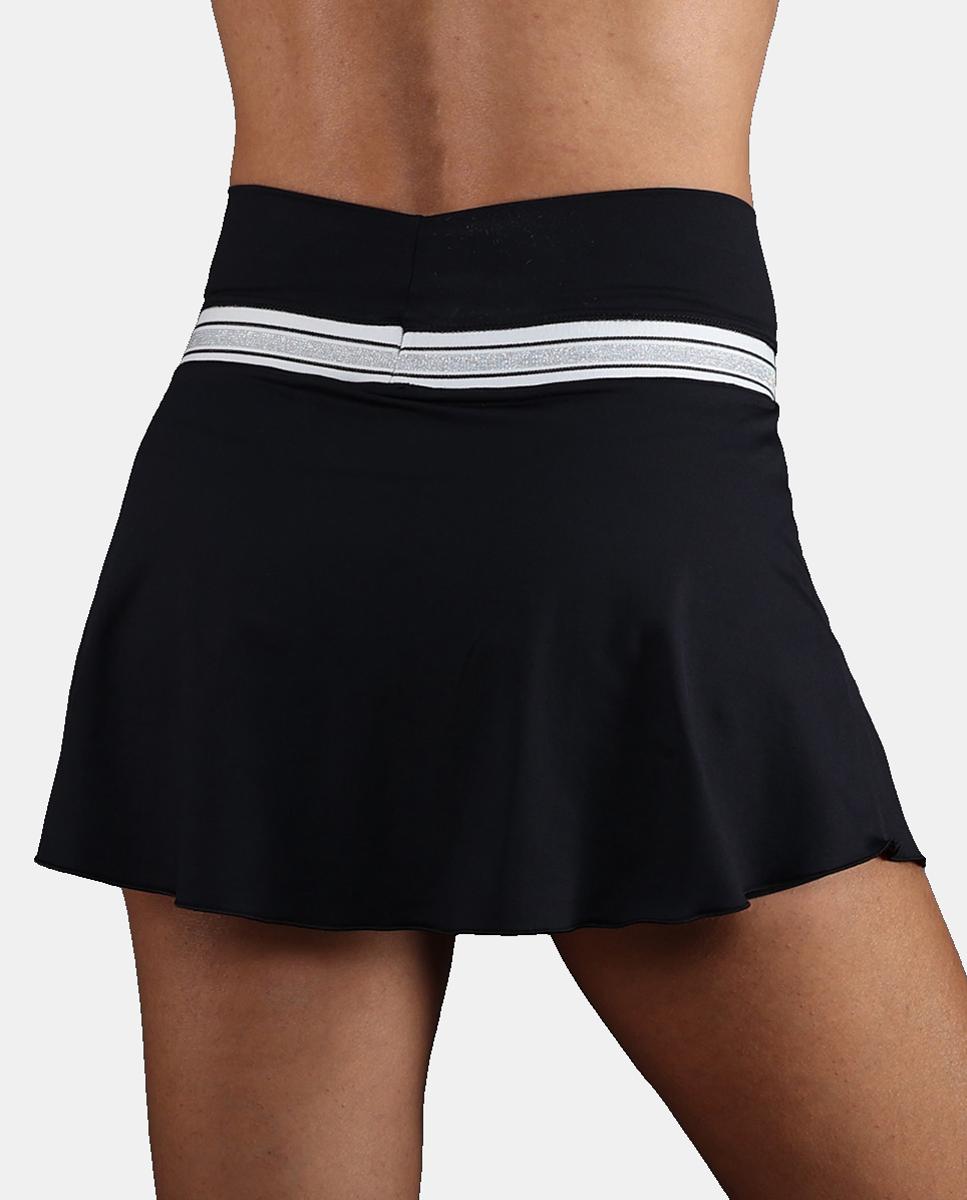 Saia de Mulher Gloss Endless Preto-2