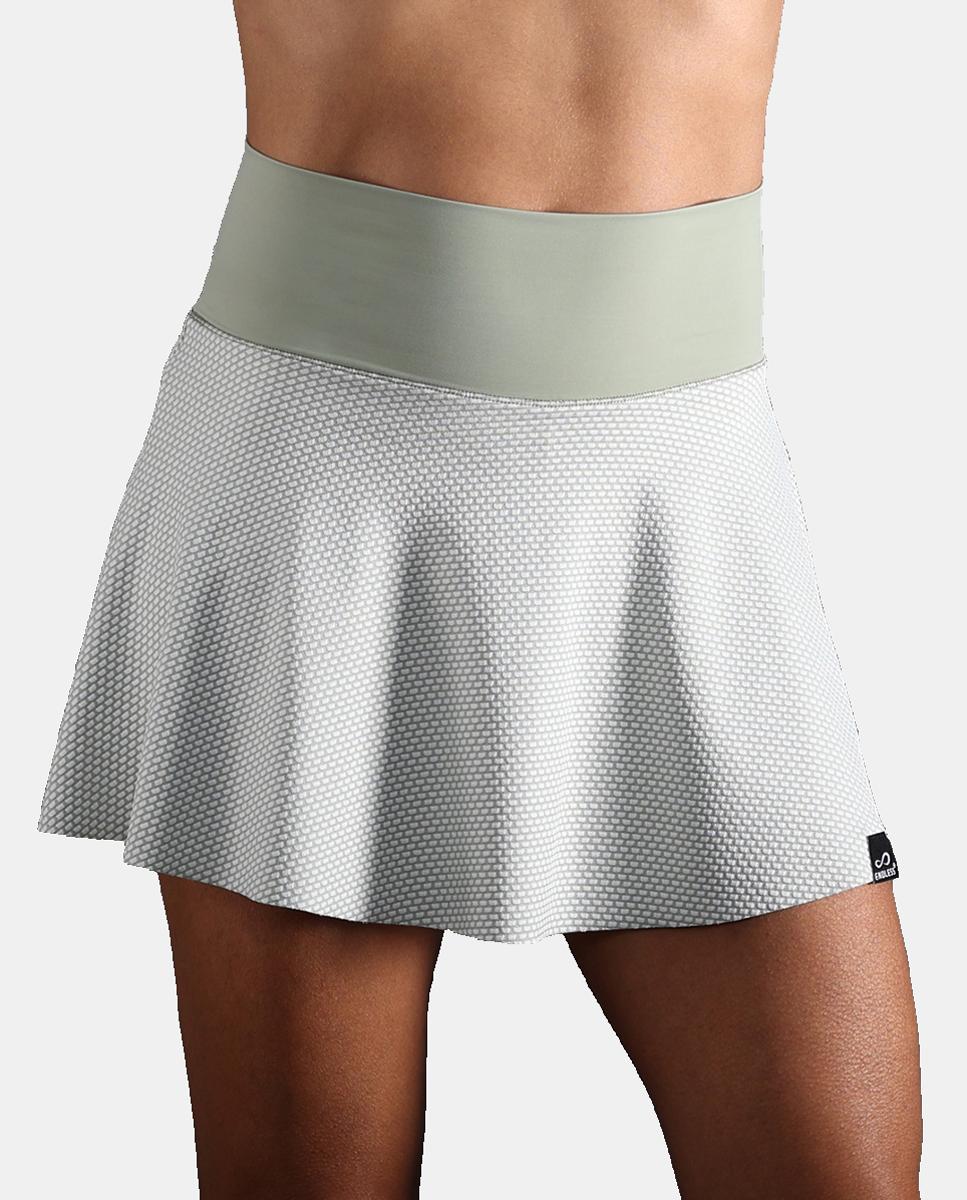 Falda De Mujer Lux Ii Endless - Verde / Blanco Verde / Blanco-1