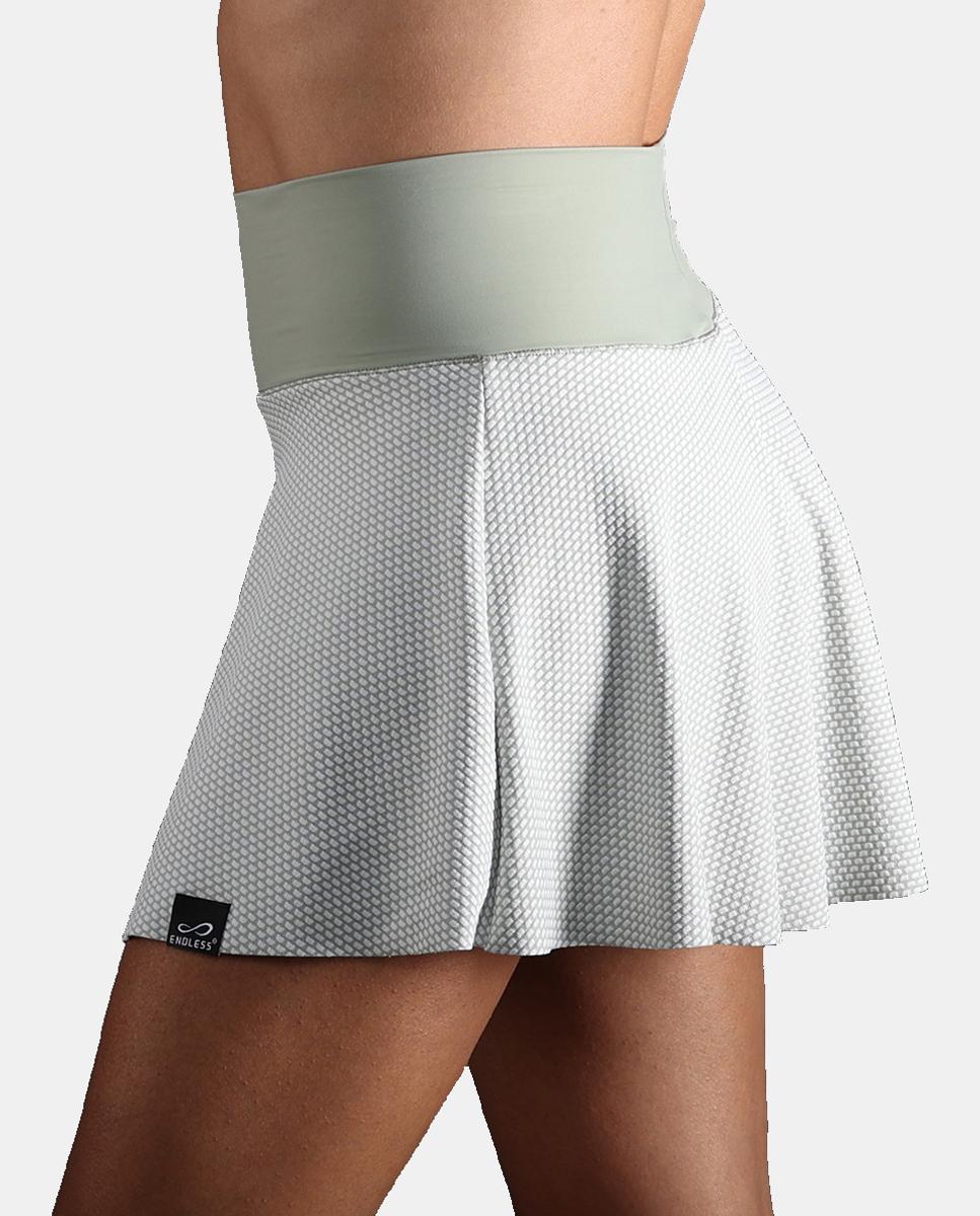 Falda De Mujer Lux Ii Endless - Verde / Blanco Verde / Blanco-3