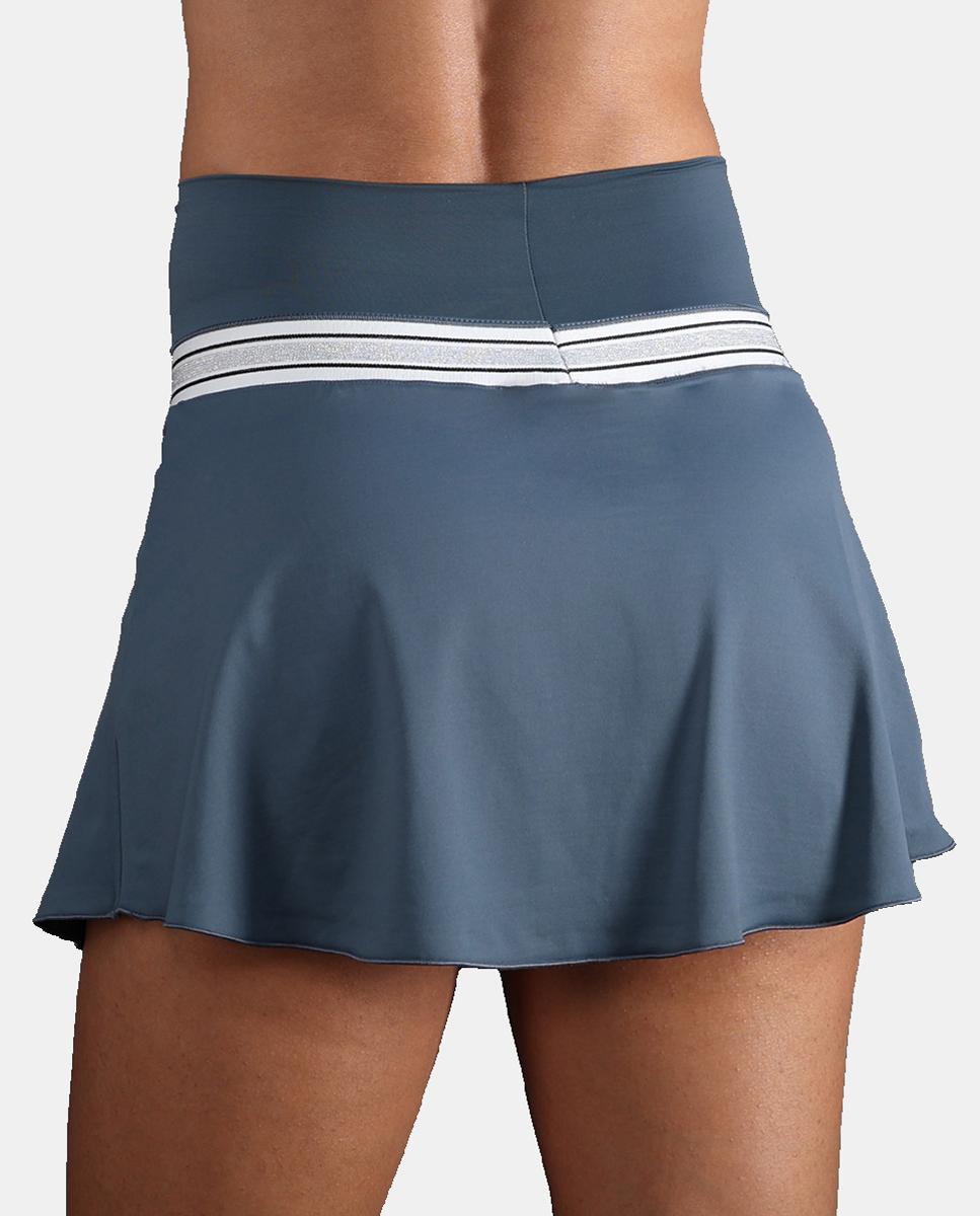 Falda De Mujer Gloss Endless - Azul denim Azul denim-2