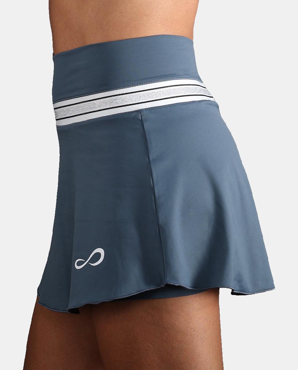 Falda De Mujer Gloss Endless - Azul denim Azul denim-3