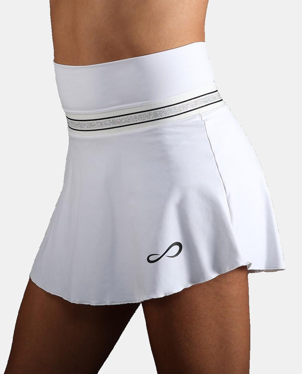 Falda De Mujer Gloss Endless - Blanco Blanco-1