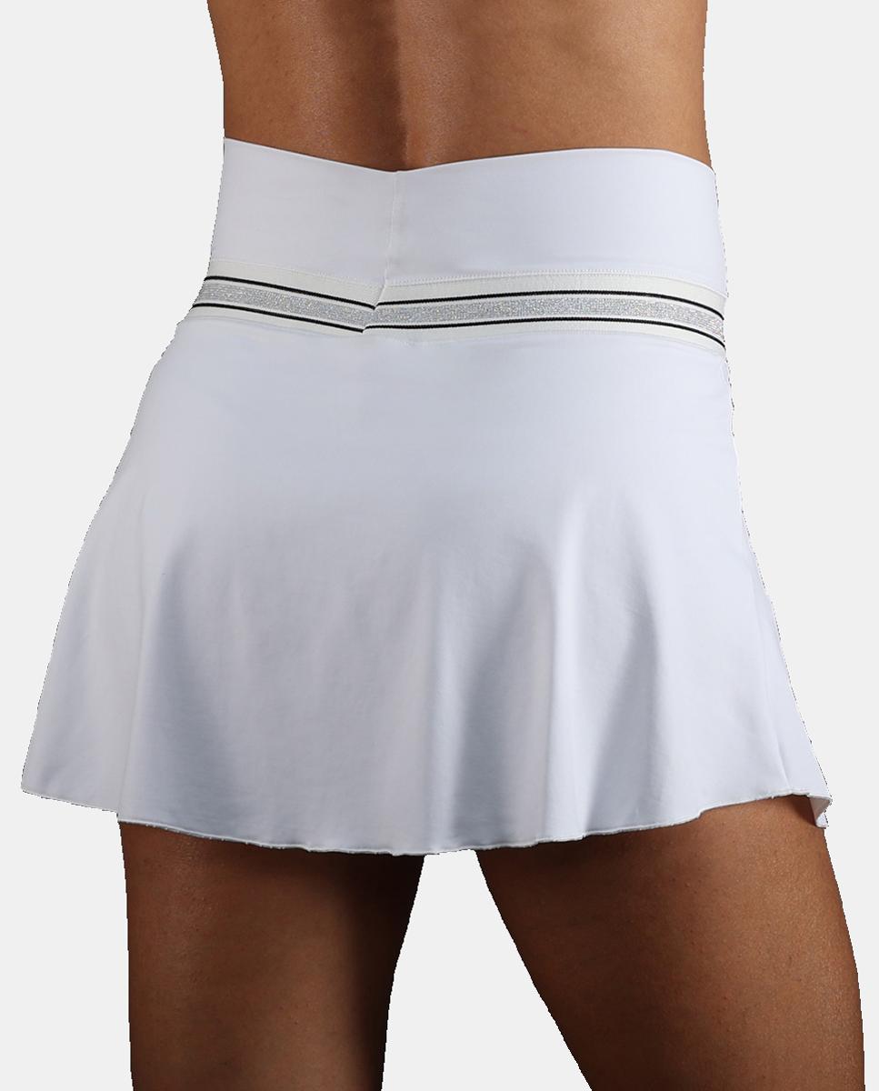 Falda De Mujer Gloss Endless - Blanco Blanco-2